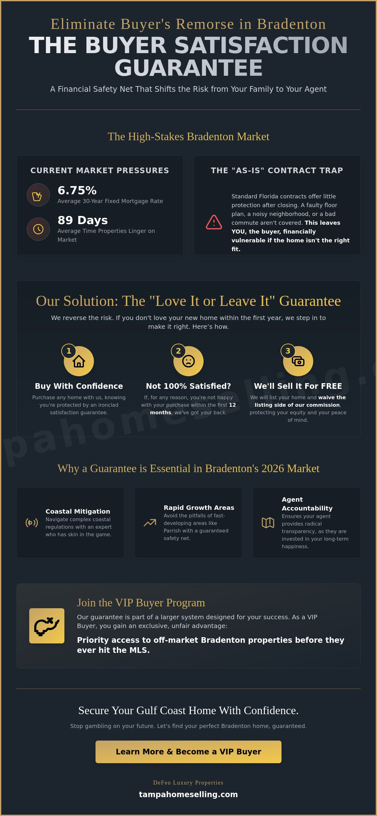 Buyer satisfaction guarantee Bradenton