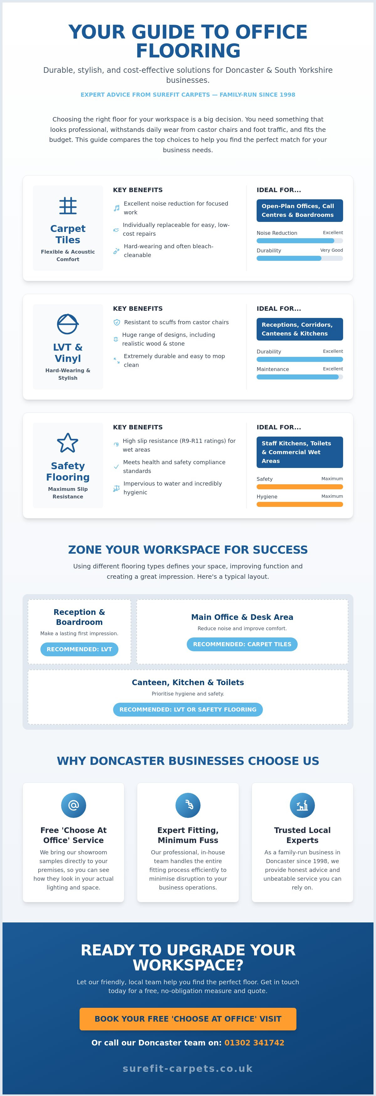 Office flooring solutions