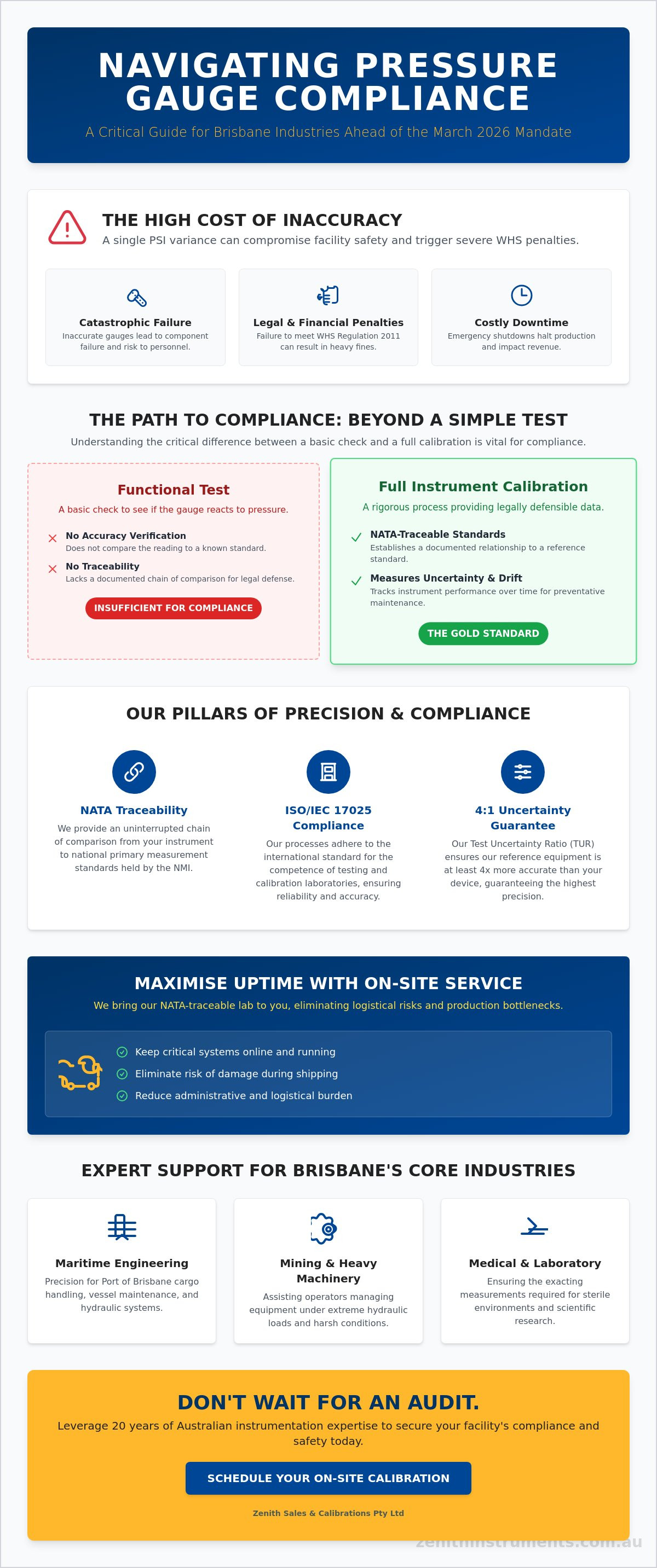 Pressure gauge testing brisbane