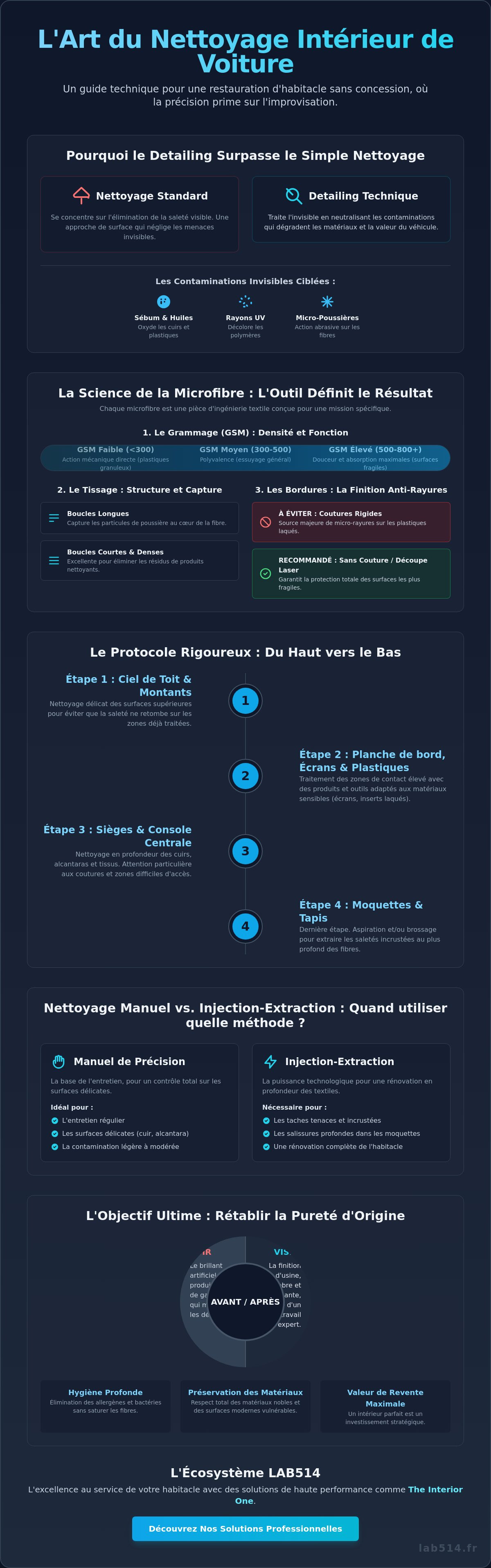 Nettoyage intérieur voiture