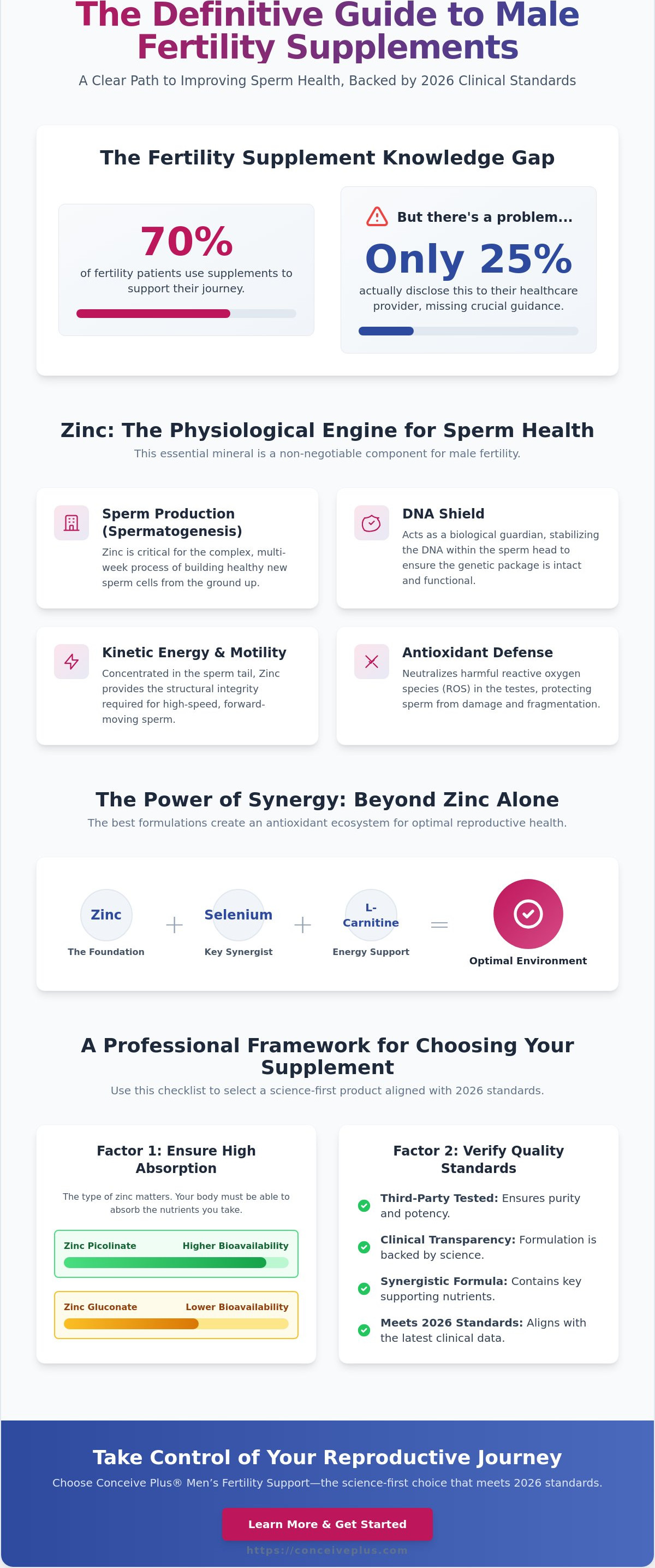 Zinc for male fertility