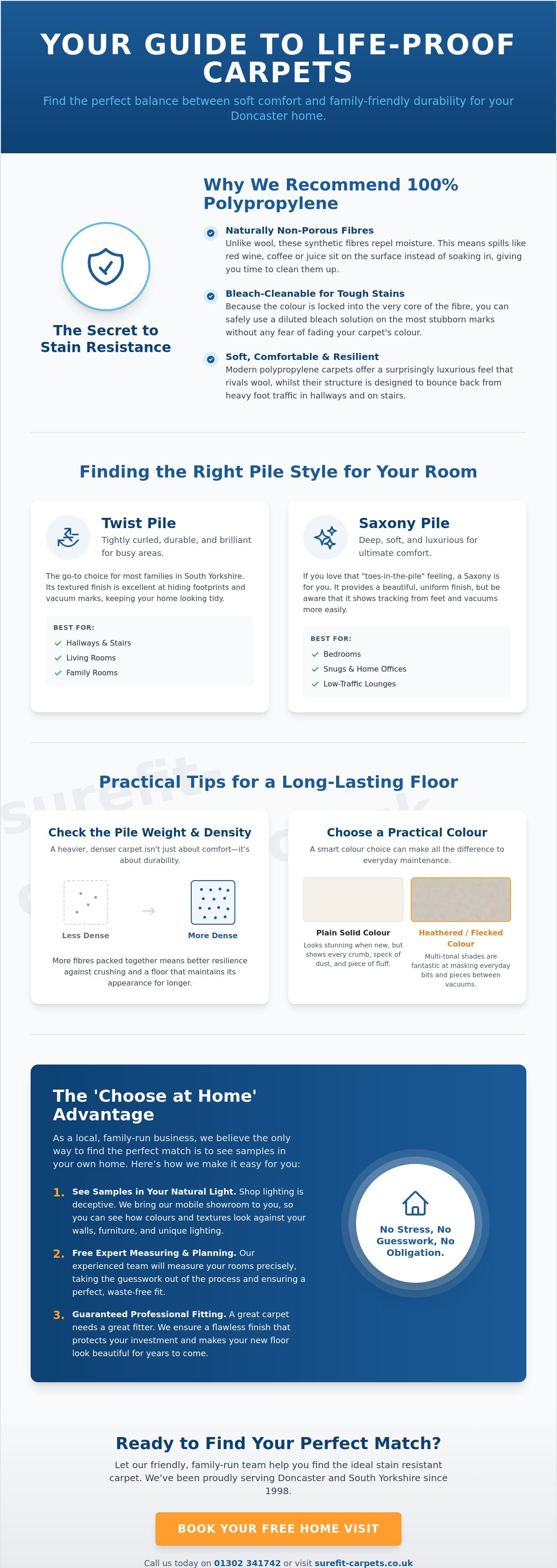 Stain resistant carpets