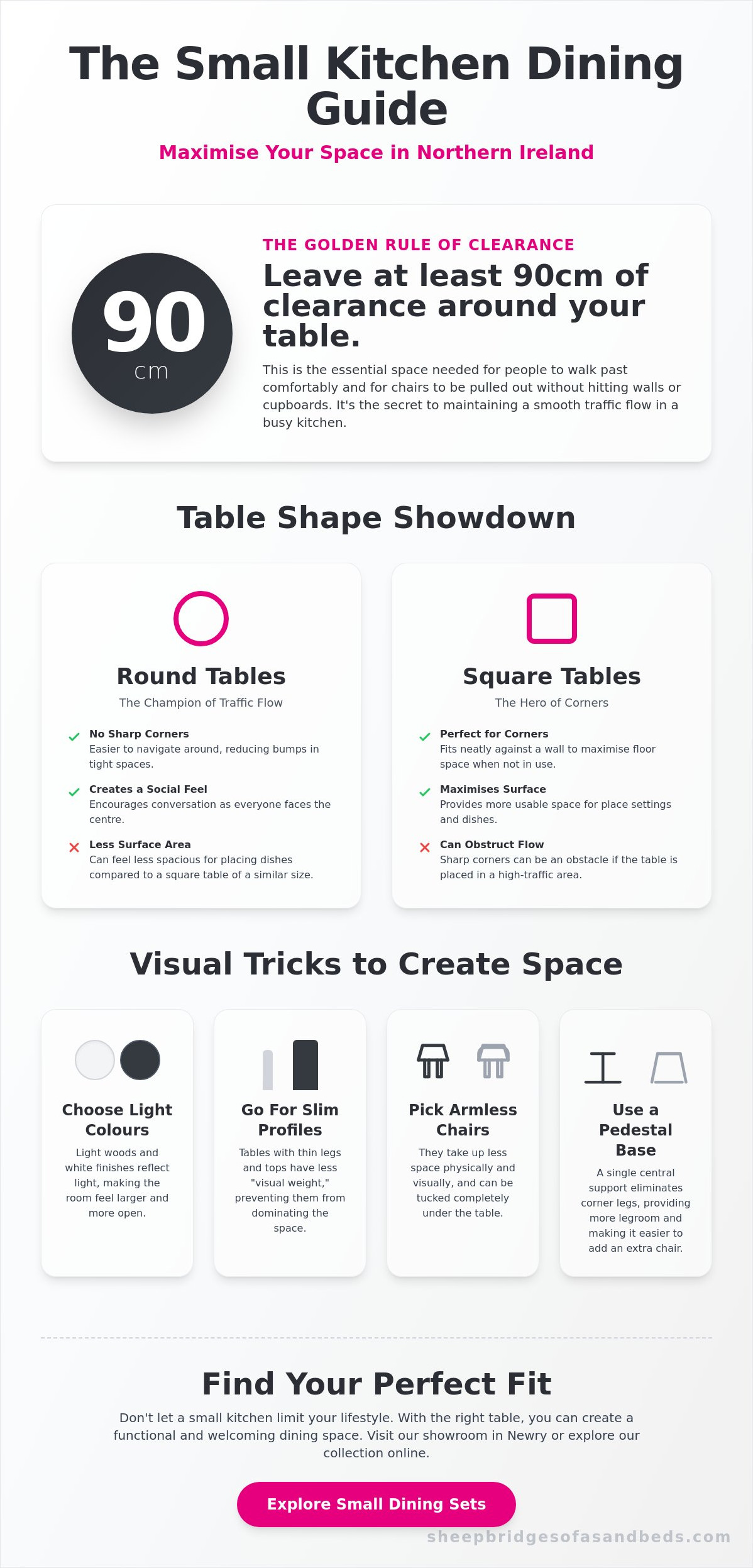 Dining tables for small kitchens NI