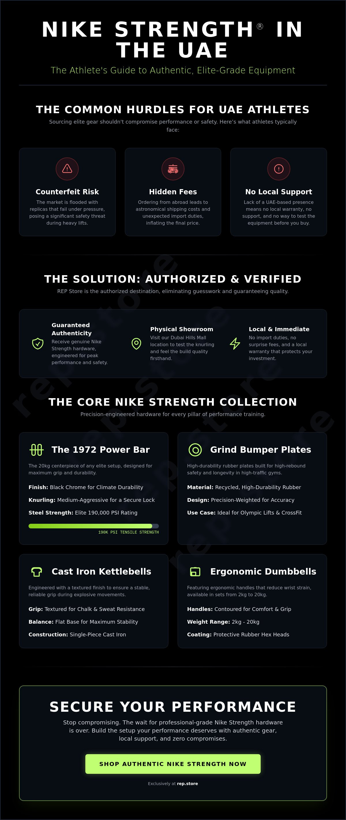Where to buy Nike Strength equipment in UAE