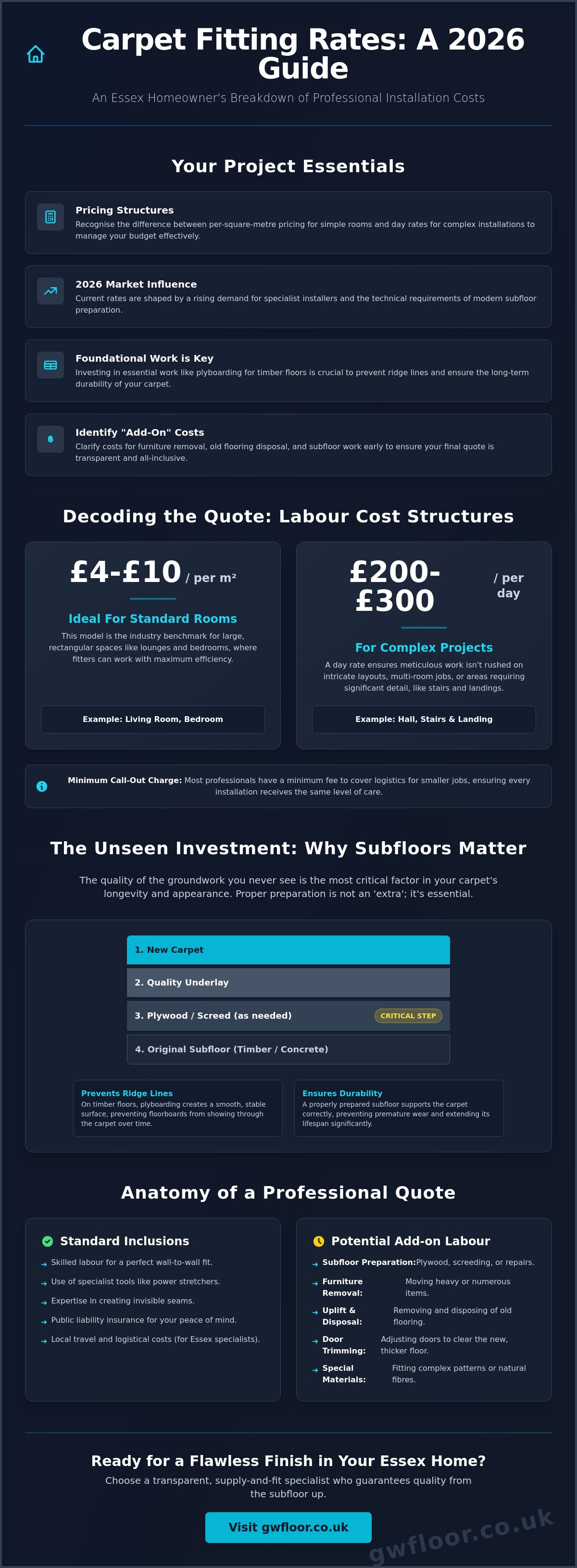 Carpet fitting rates