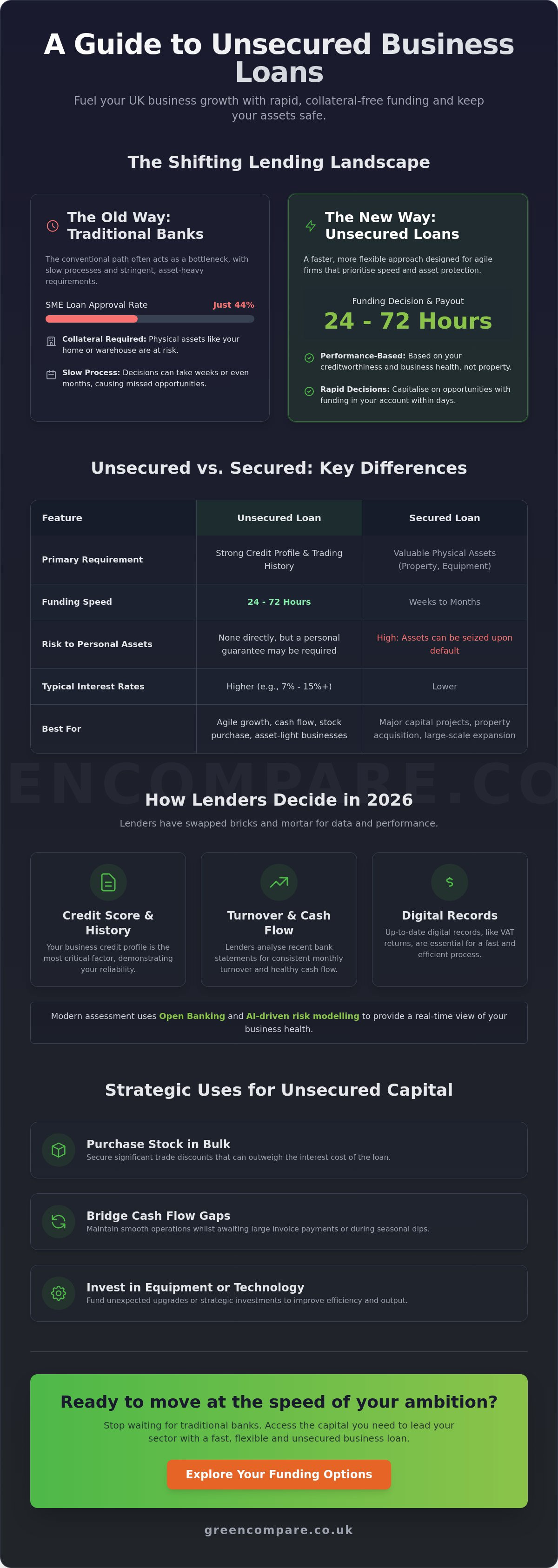 Unsecured business loans uk