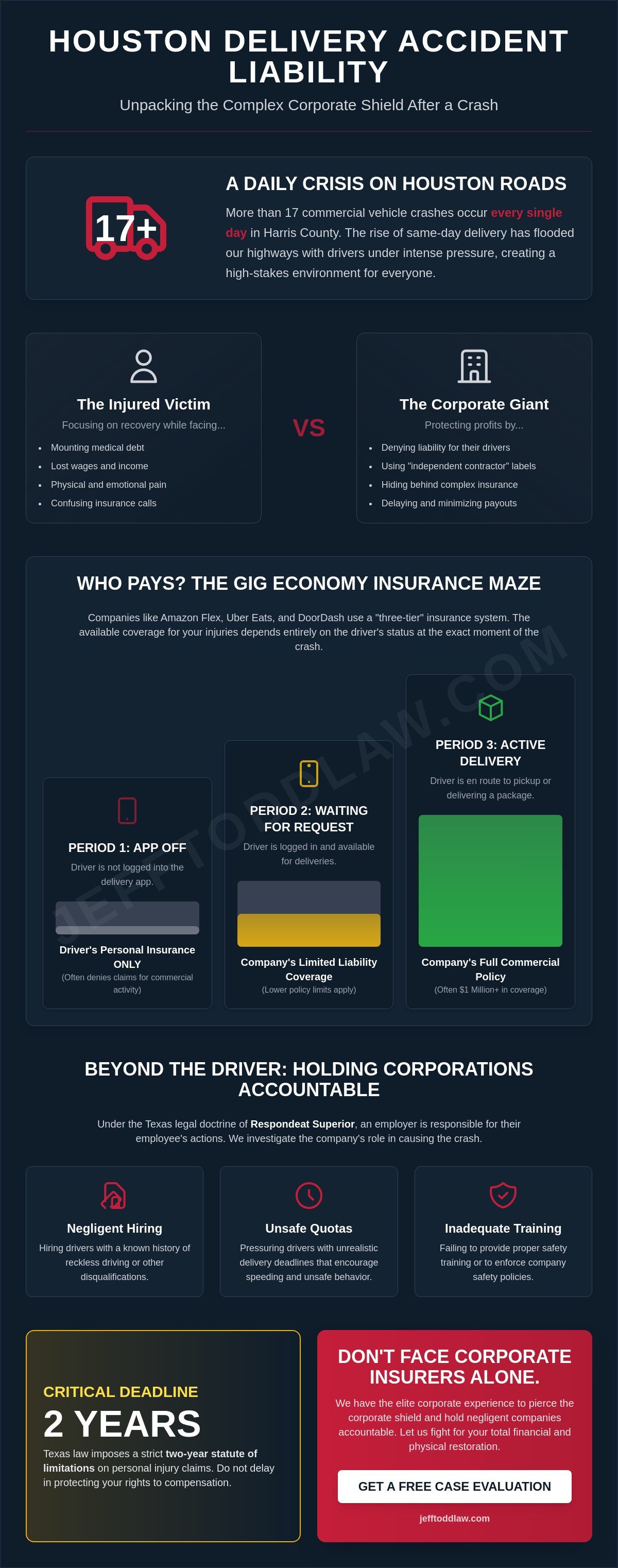 Delivery driver accident lawyer Houston