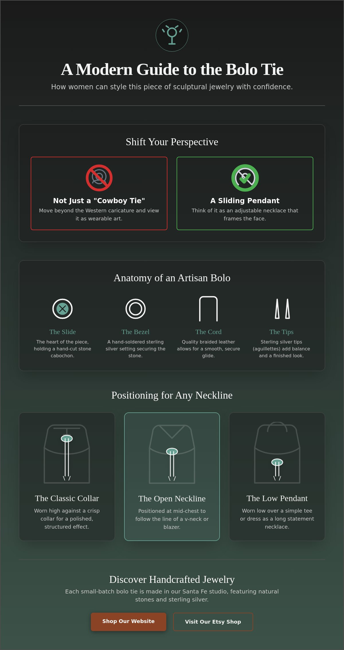 How to wear a bolo tie for women