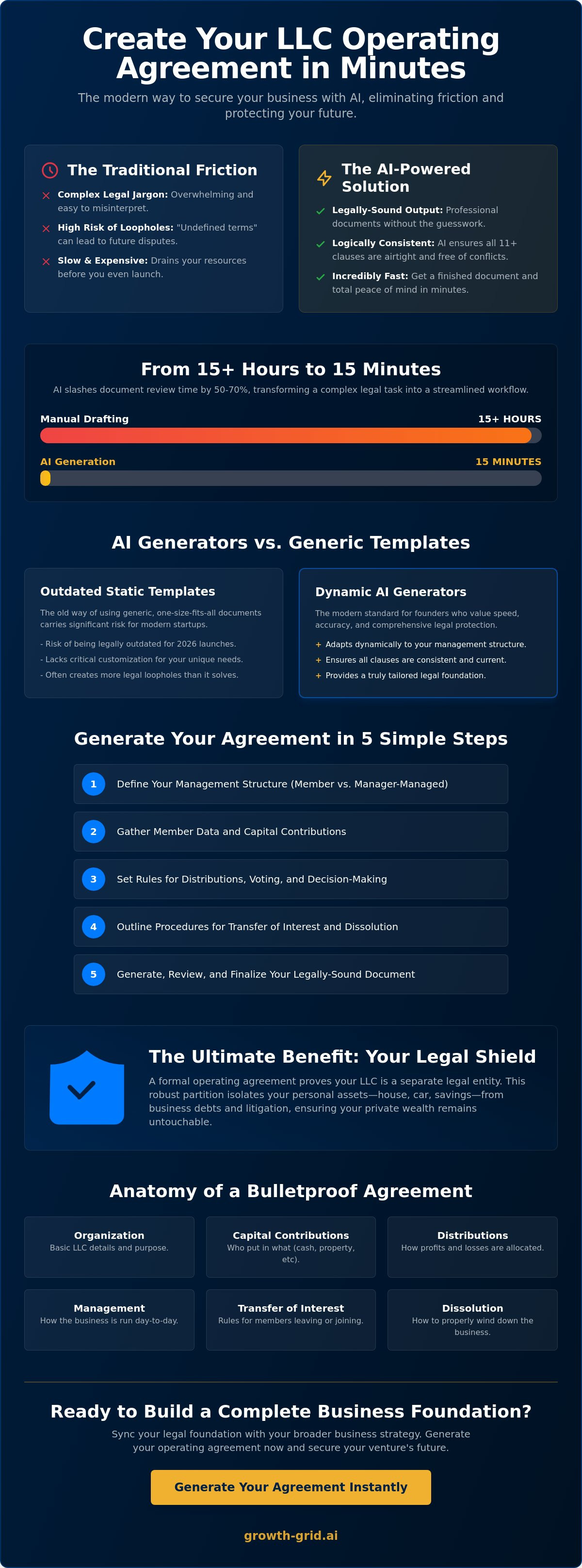 Ai tool for creating operating agreement
