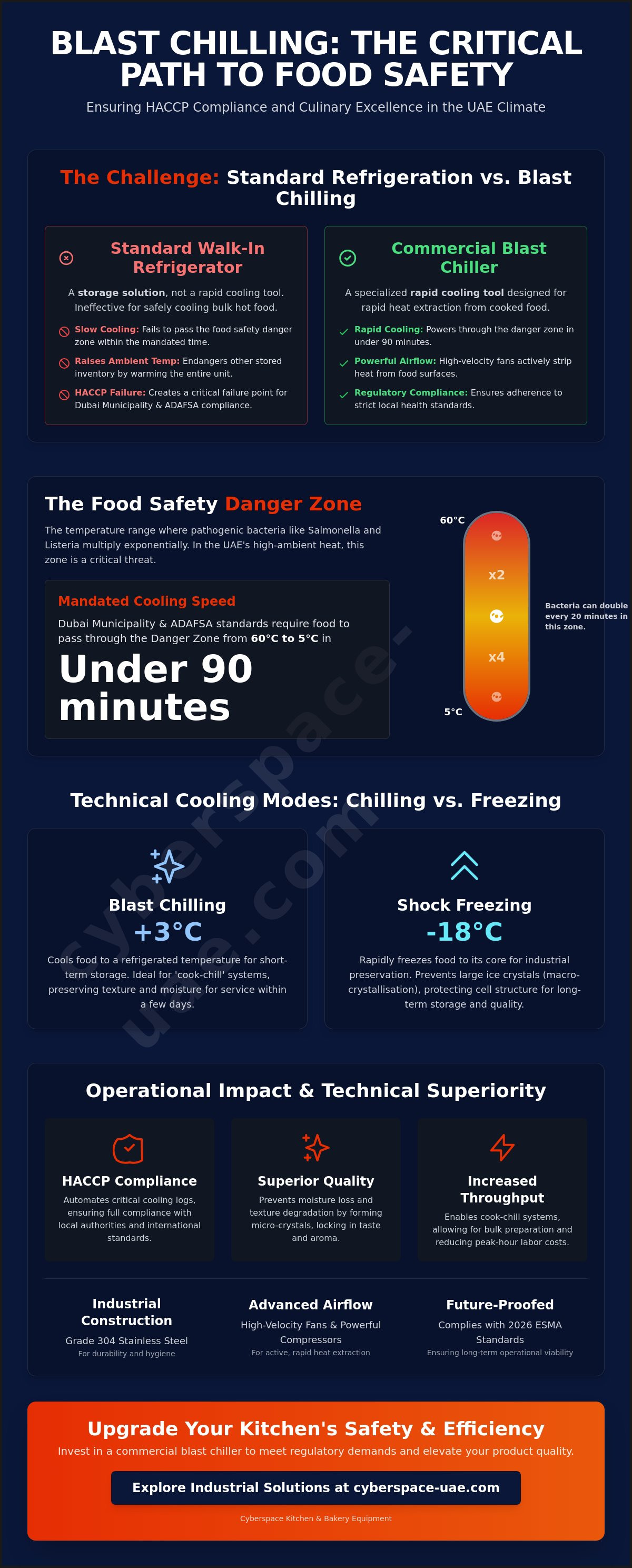 Commercial blast chiller Dubai