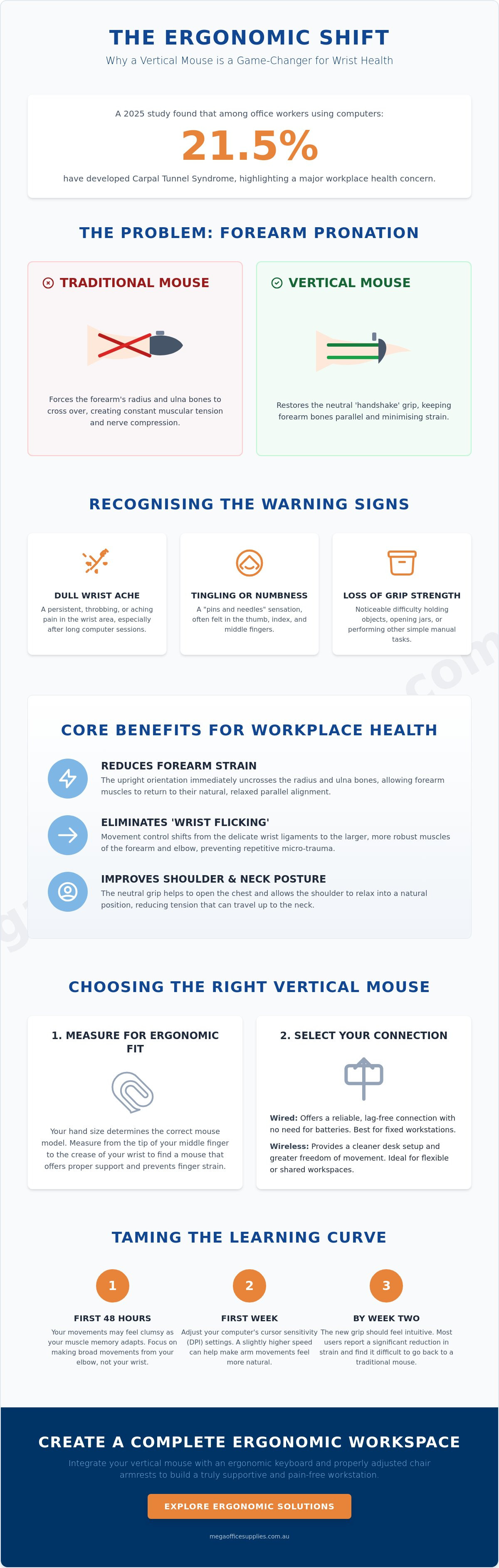 Benefits of a vertical mouse for wrist pain