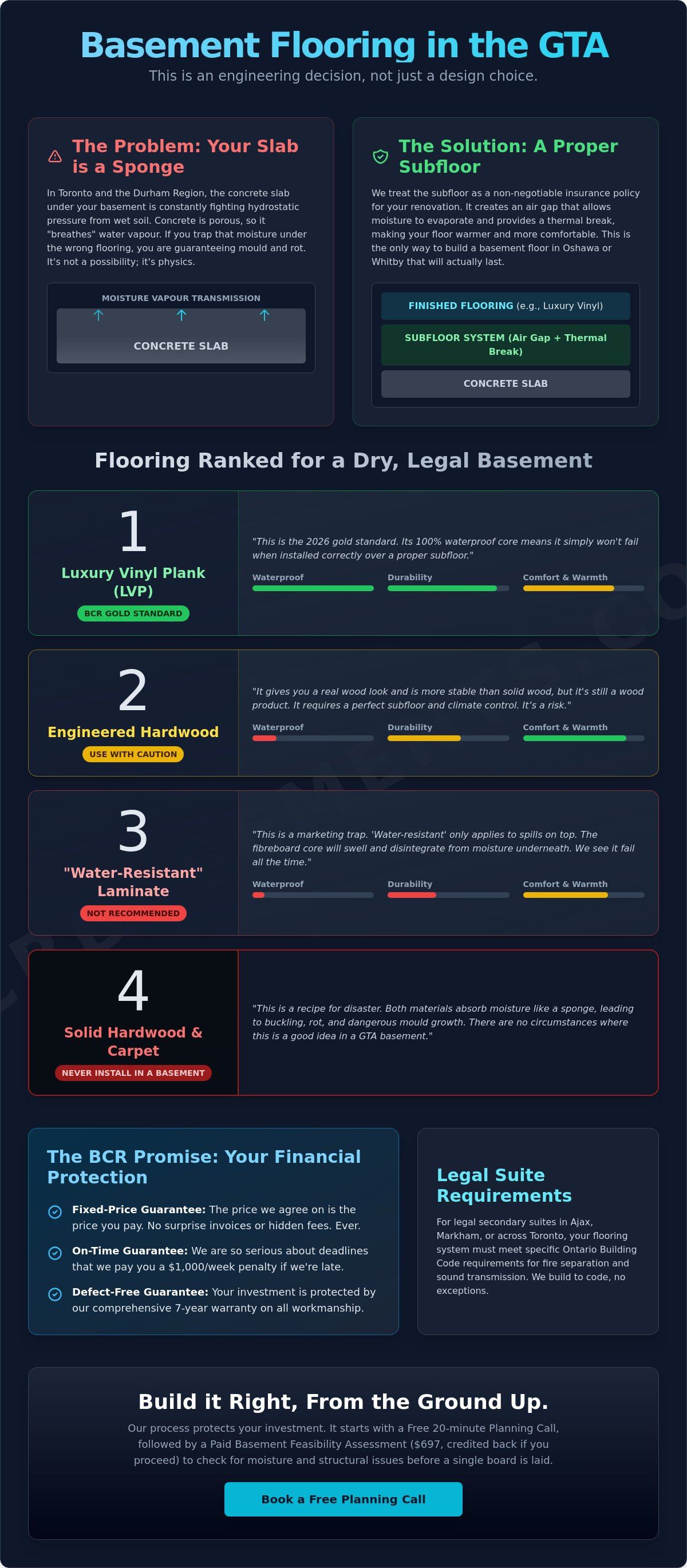 Basement flooring