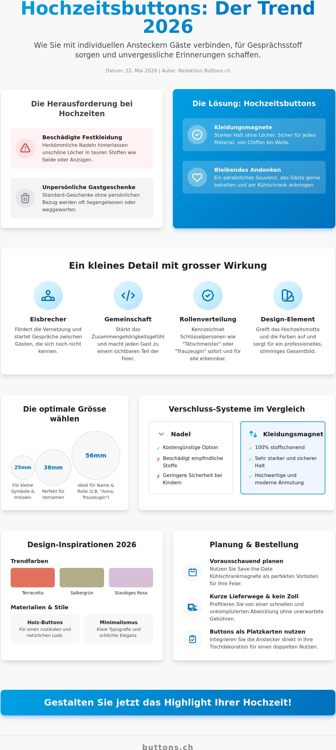Hochzeitsbuttons