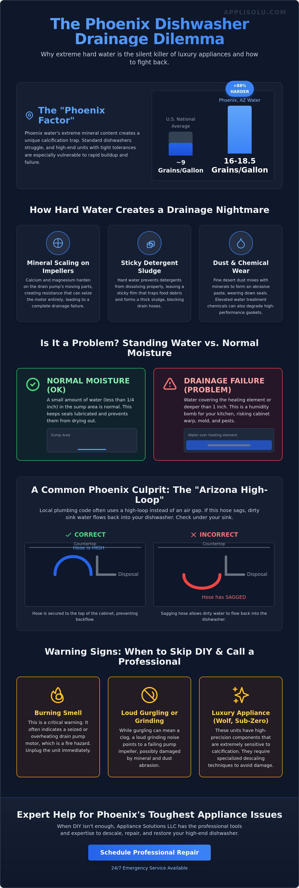 Dishwasher not draining Phoenix