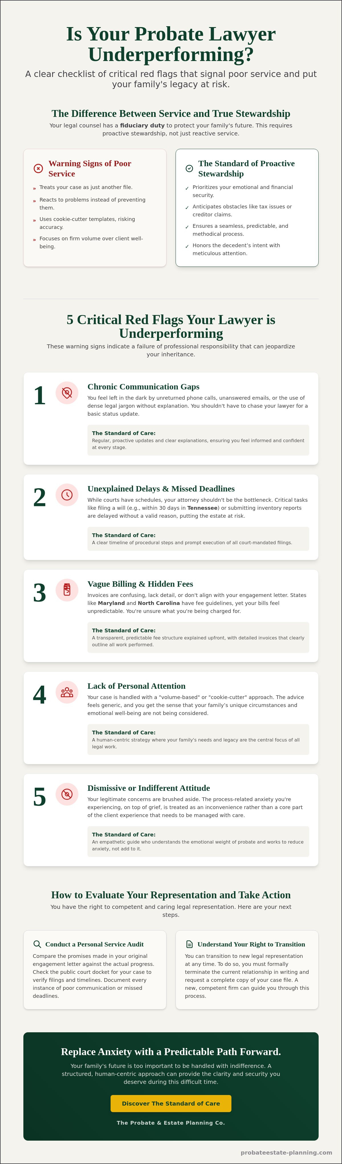 ® Warning signs of poor service