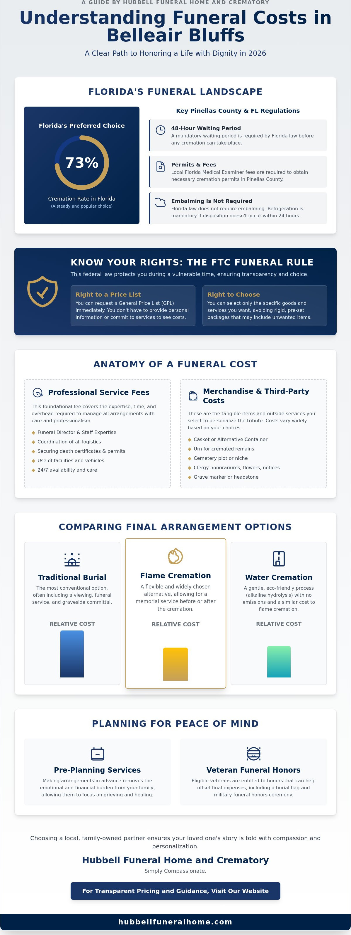 Average cost of funeral in Belleair Bluffs 2026