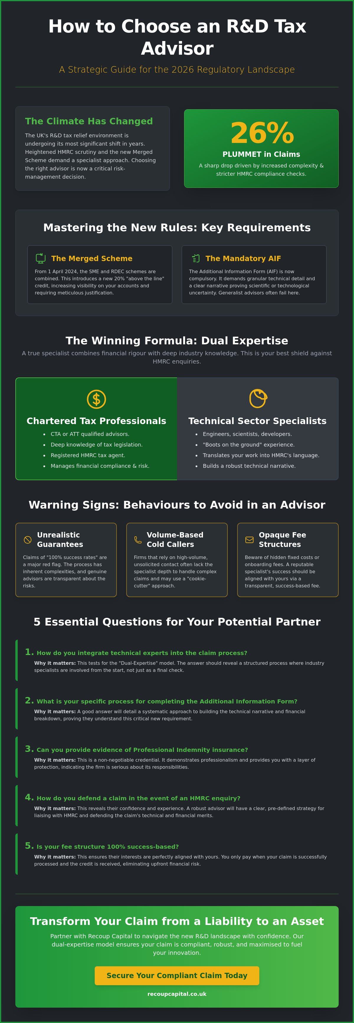 How to choose an R&D tax advisor