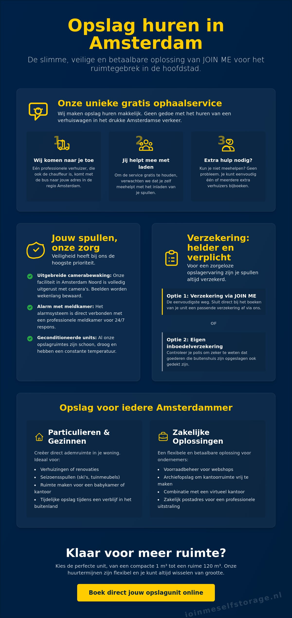 Opslag huren Amsterdam