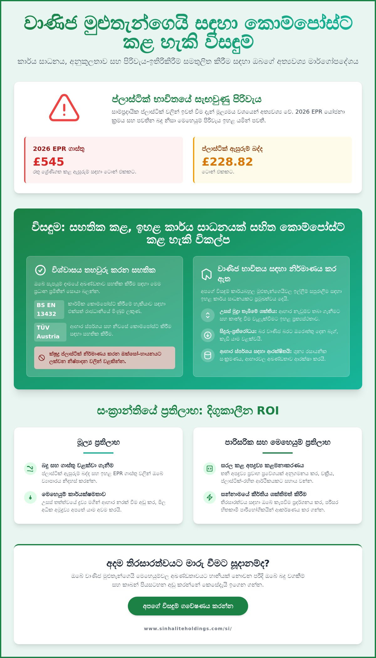 වාණිජ මුළුතැන්ගෙයි සඳහා කොම්පෝස්ට් කළ හැකි ක්ලින්ග් ෆිල්ම්