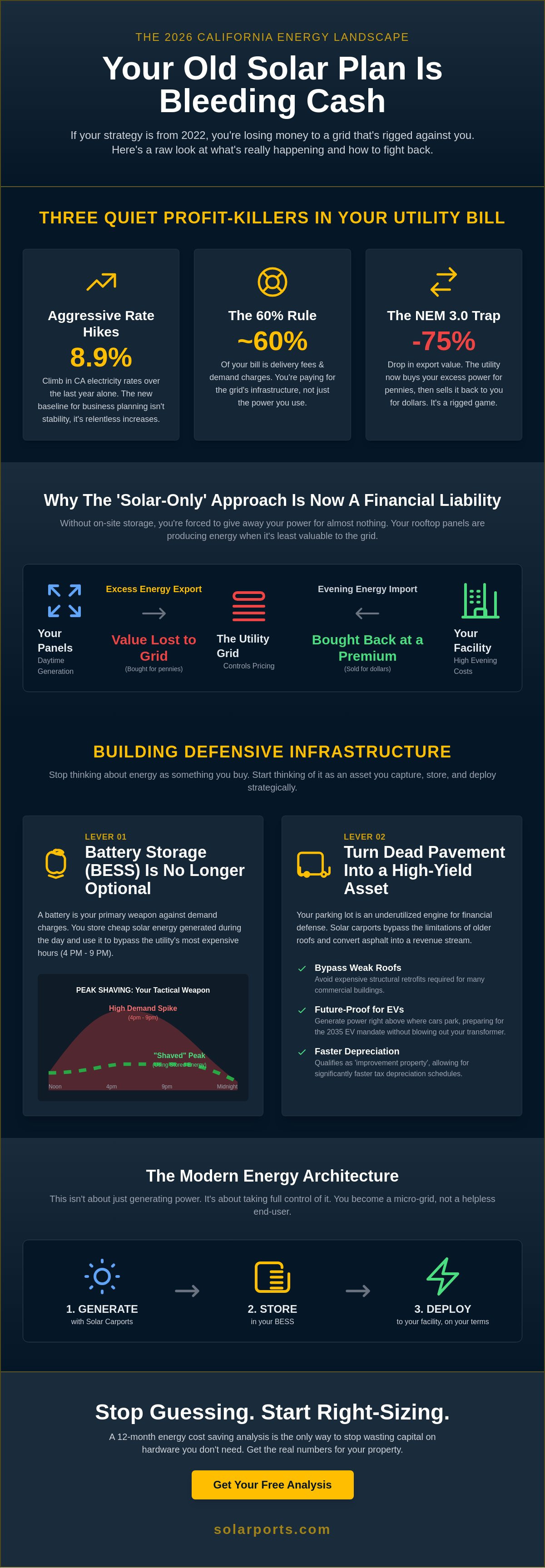 Commercial energy management strategy California