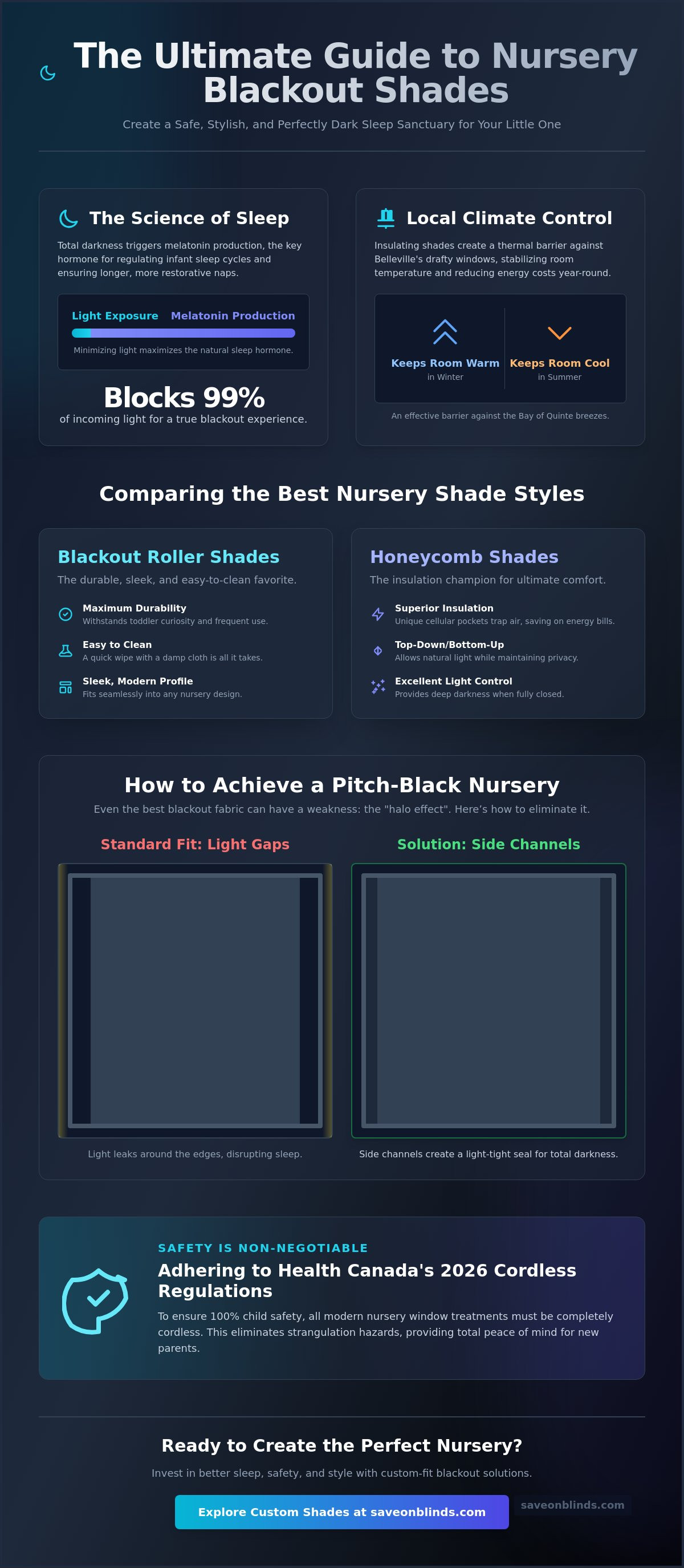 Blackout shades for nursery Belleville