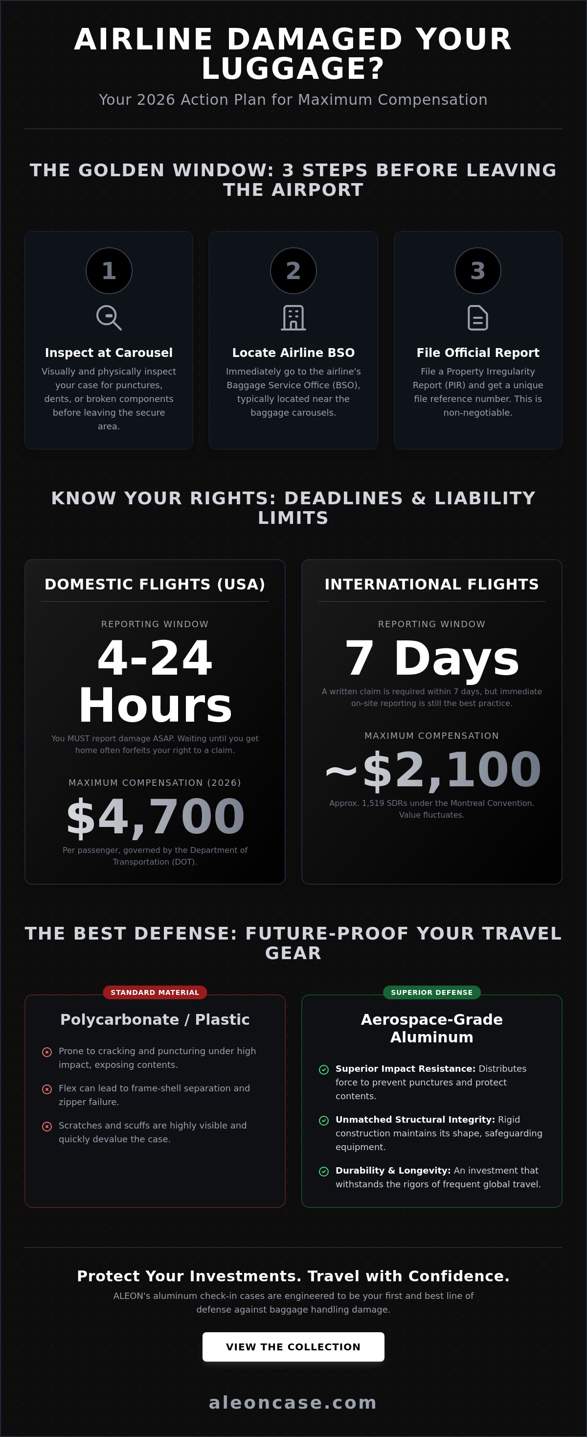 What to do if airline damages your luggage
