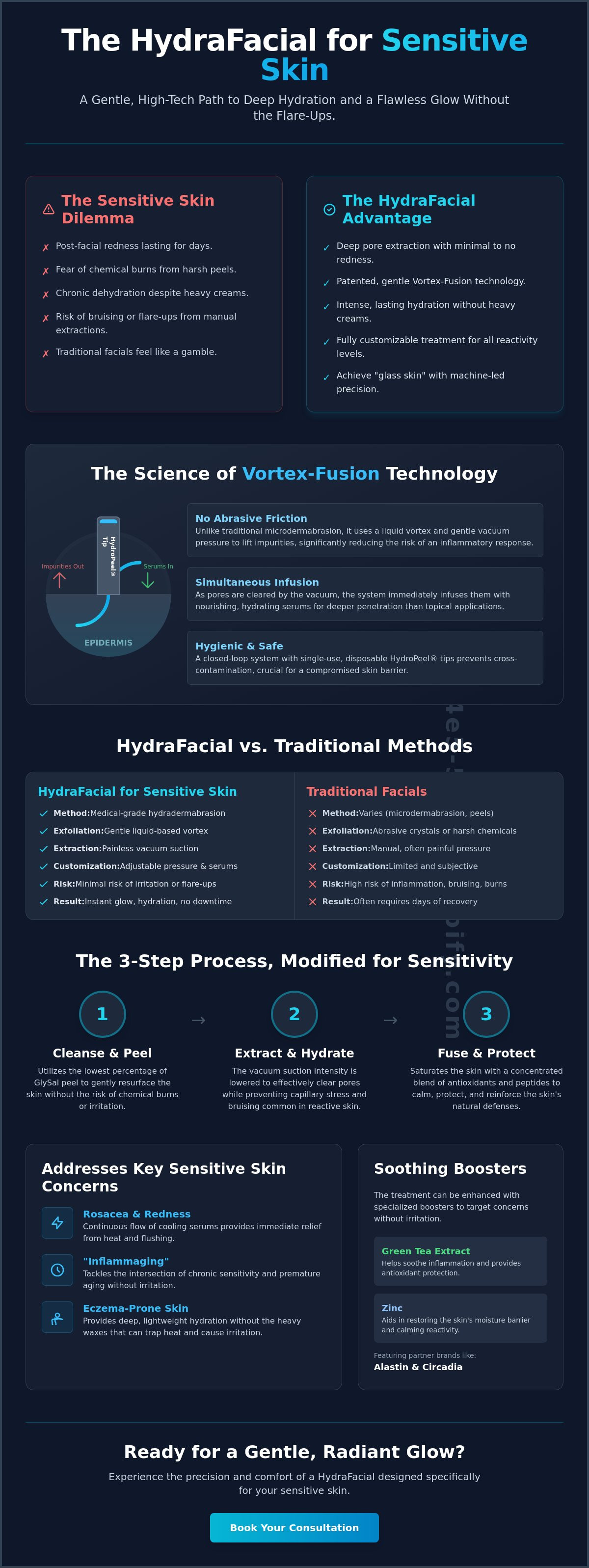 Hydrafacial for sensitive skin