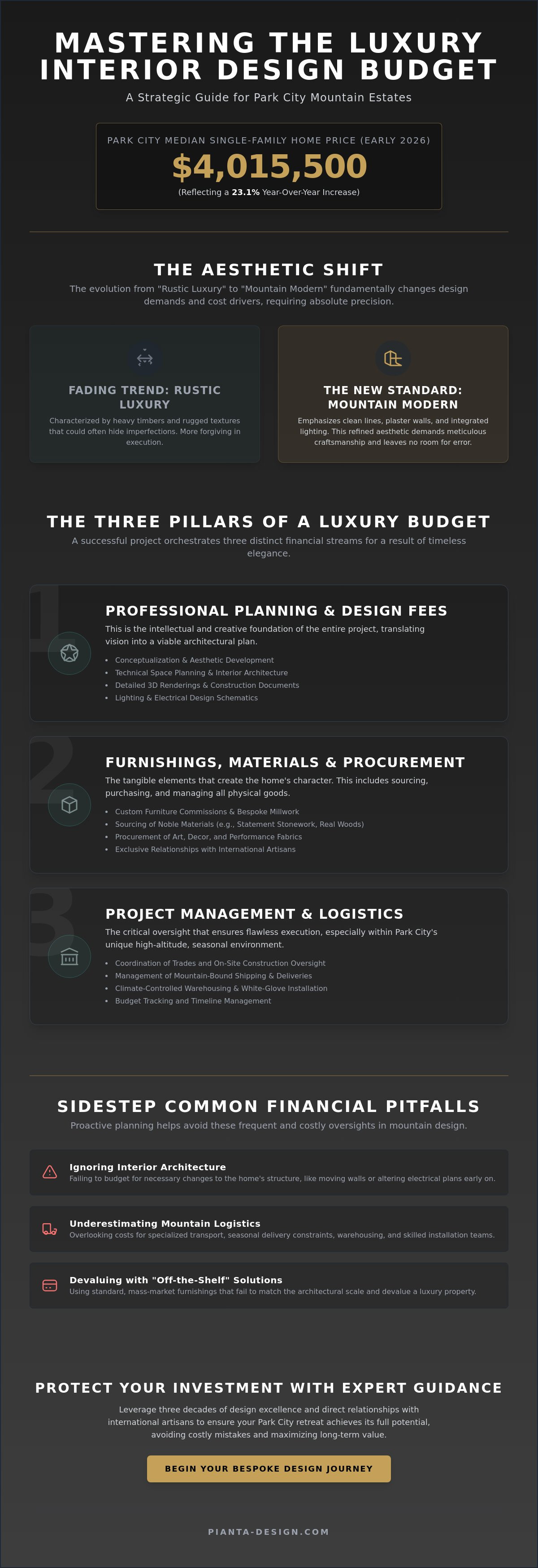 Park city interior design budget