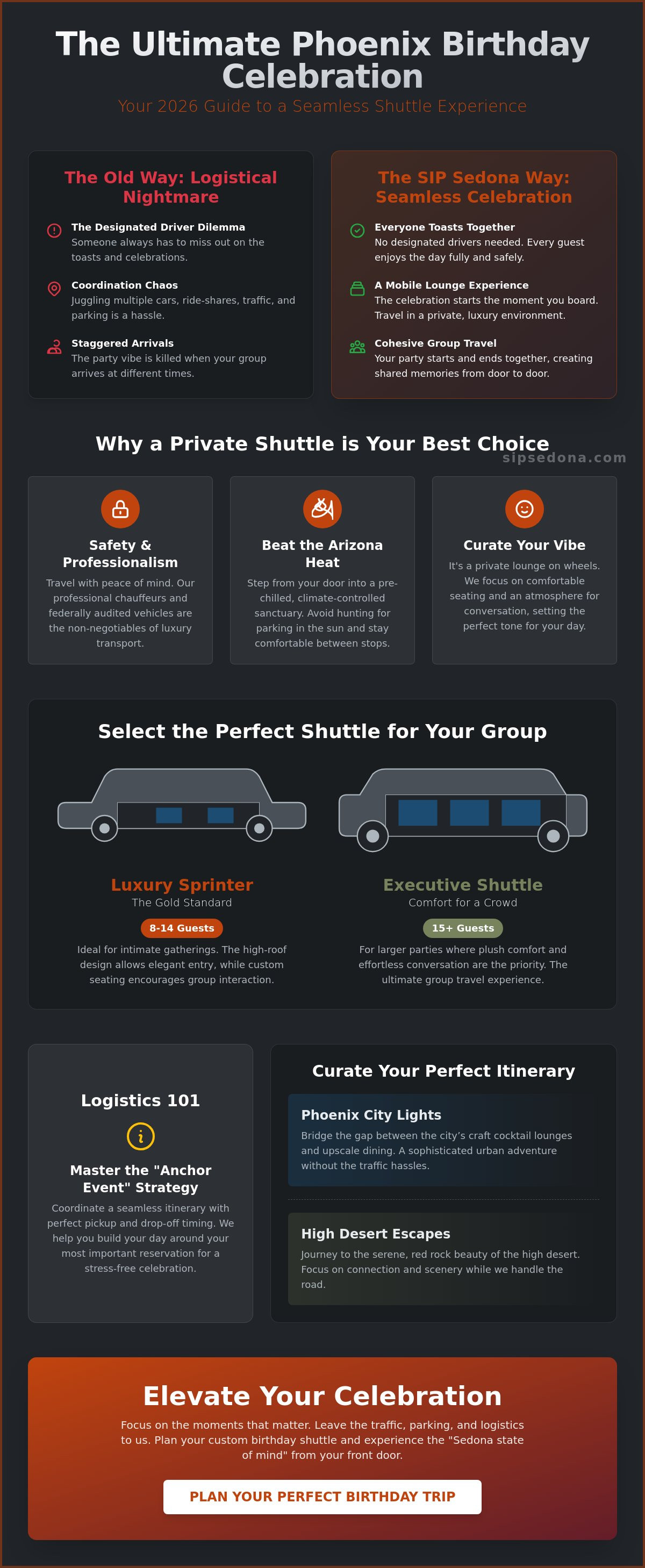 Birthday party shuttle phoenix