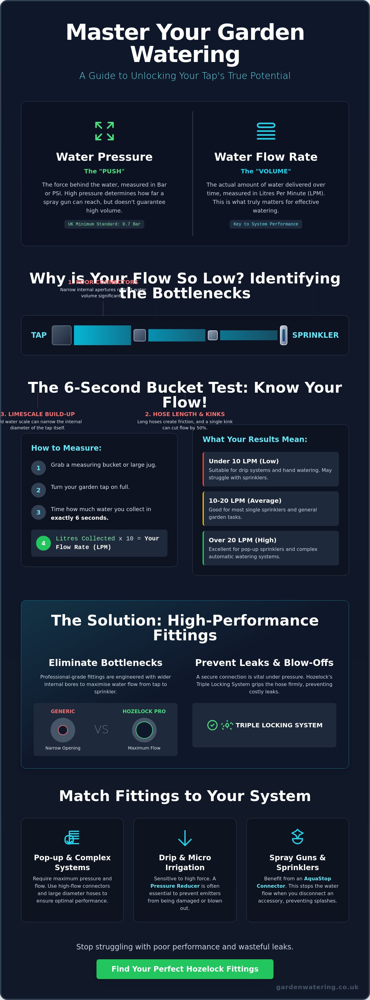 Garden Tap, Water Pressure, Water Flow rates