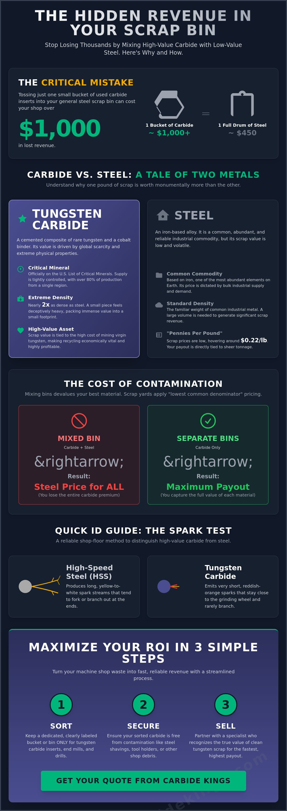 Carbide scrap vs steel scrap price