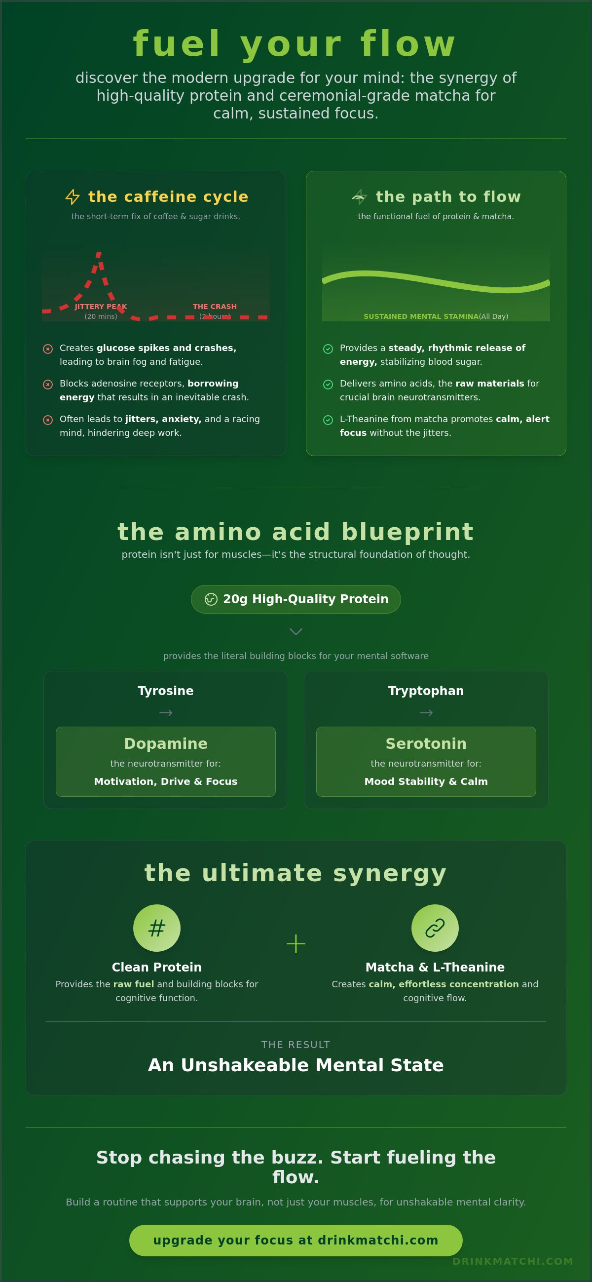 Protein drink for focus