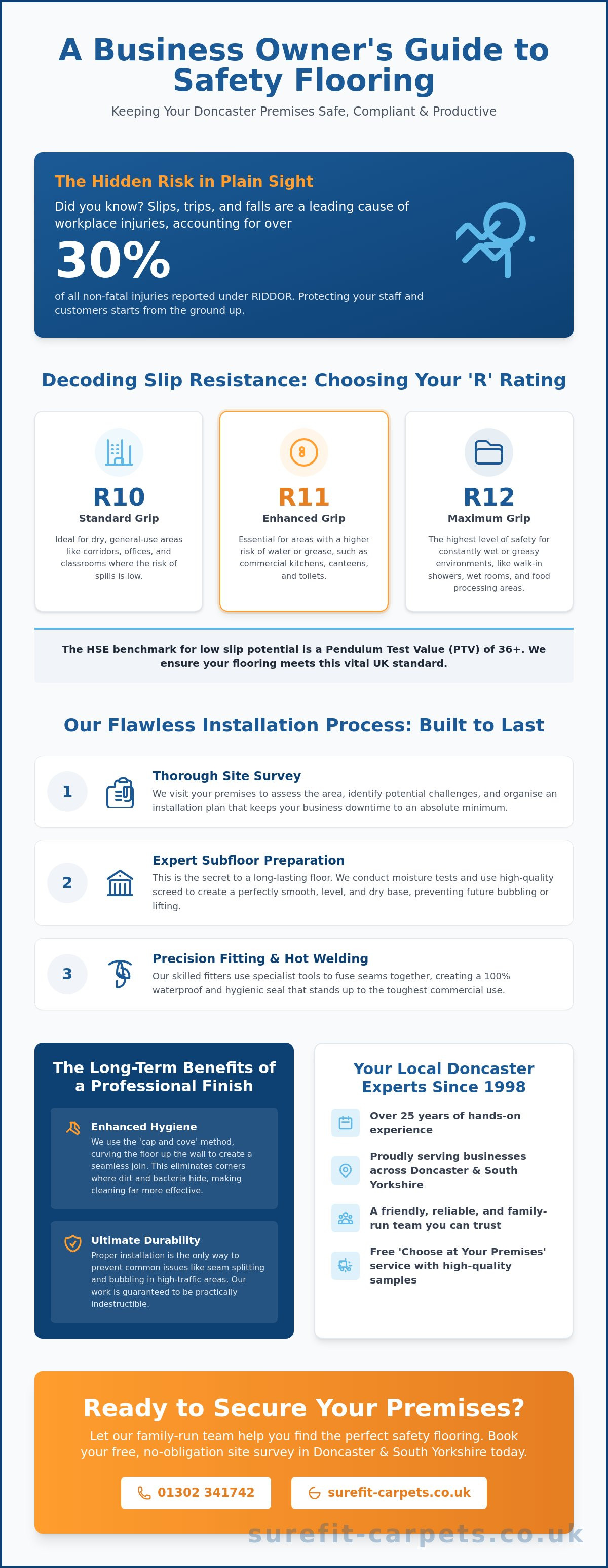 Safety flooring installers