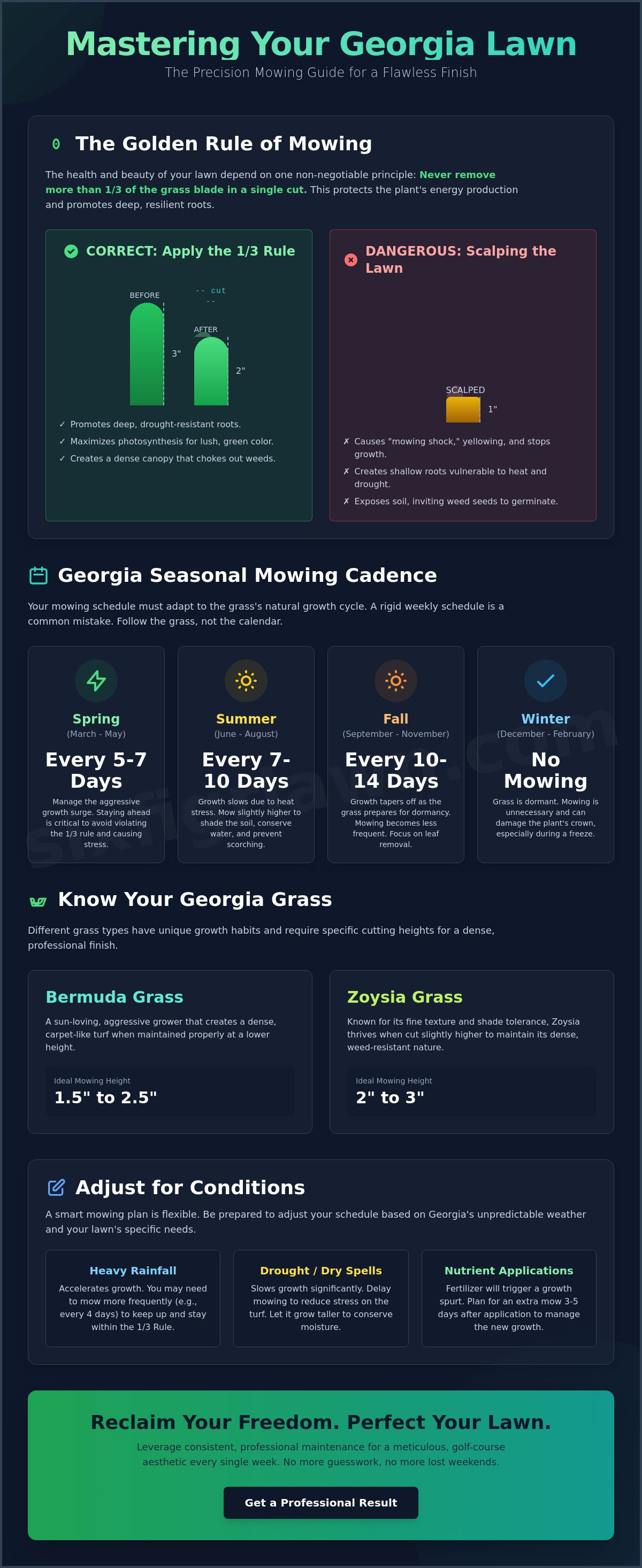 How often to mow lawn in georgia
