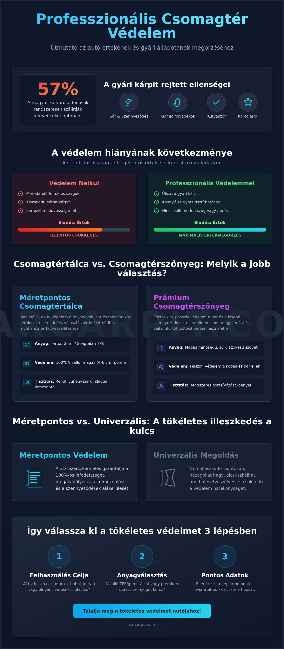 Autó csomagtartó védelem