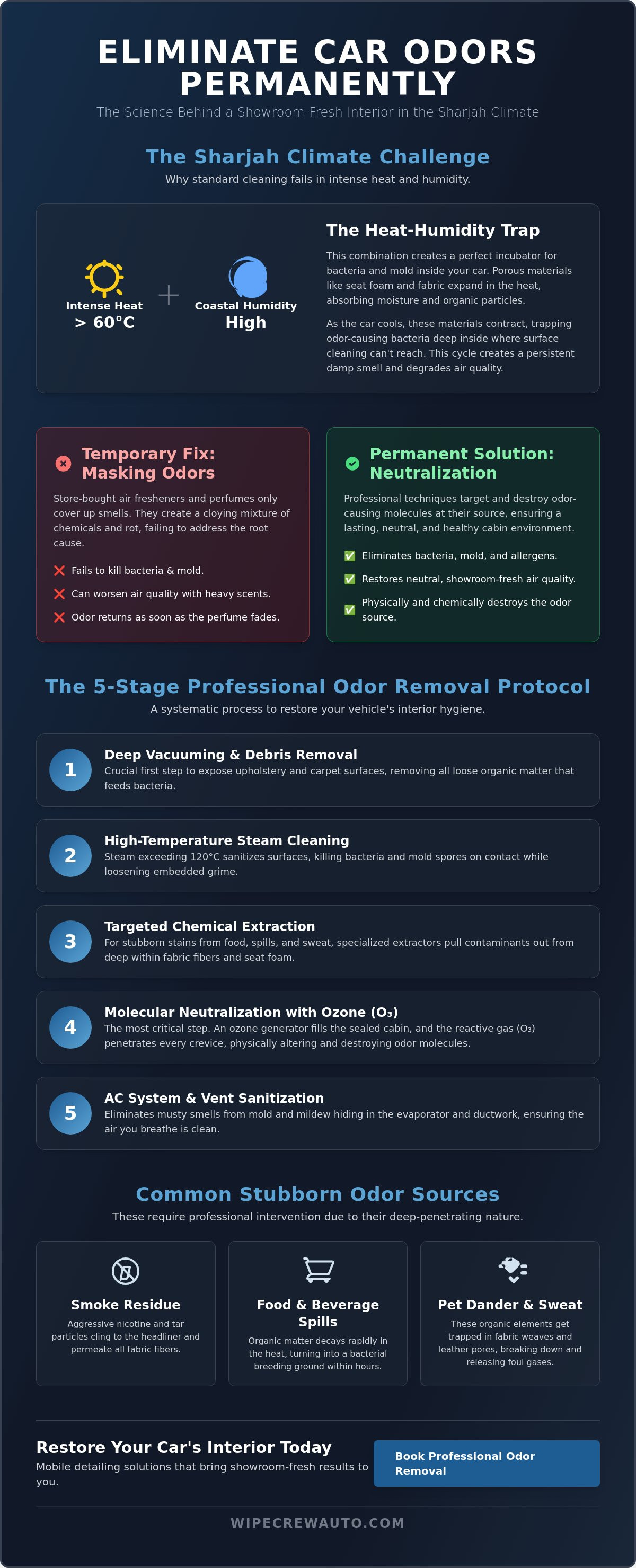 Professional car odor removal sharjah