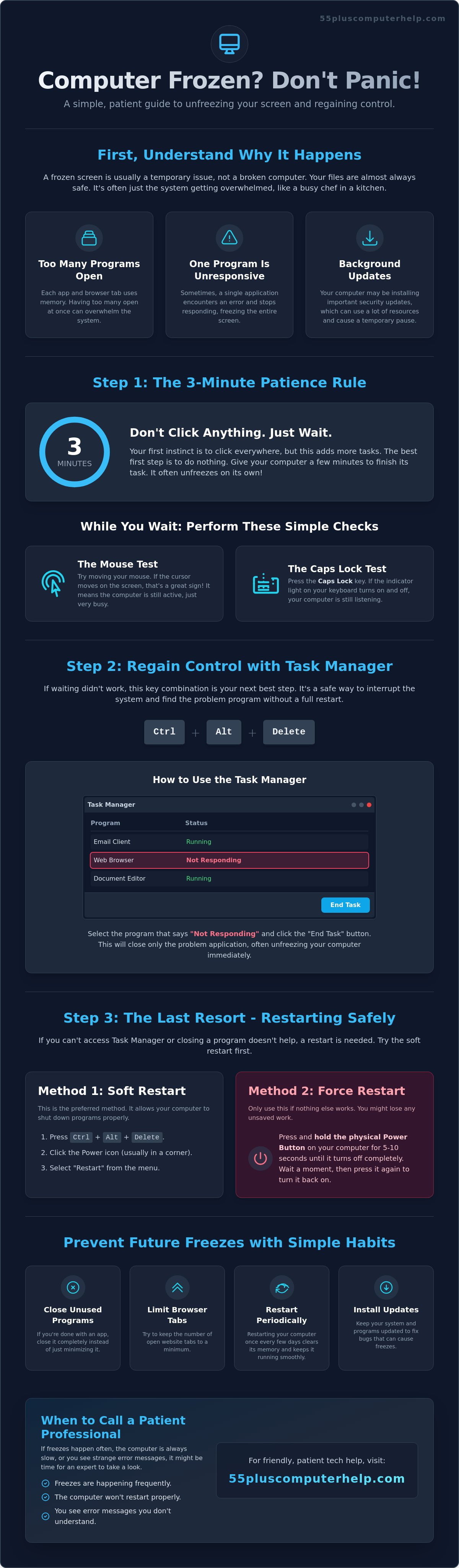 What to do when your computer freezes