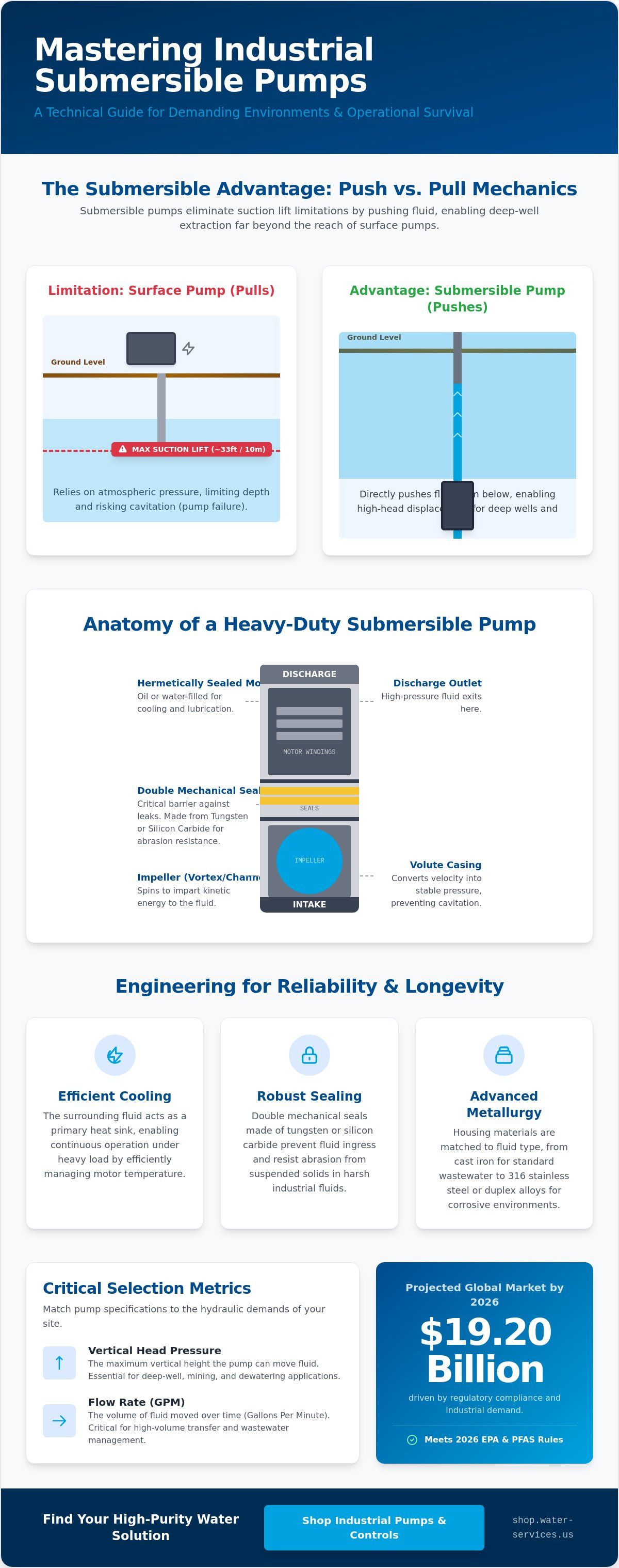 Submersible pump water