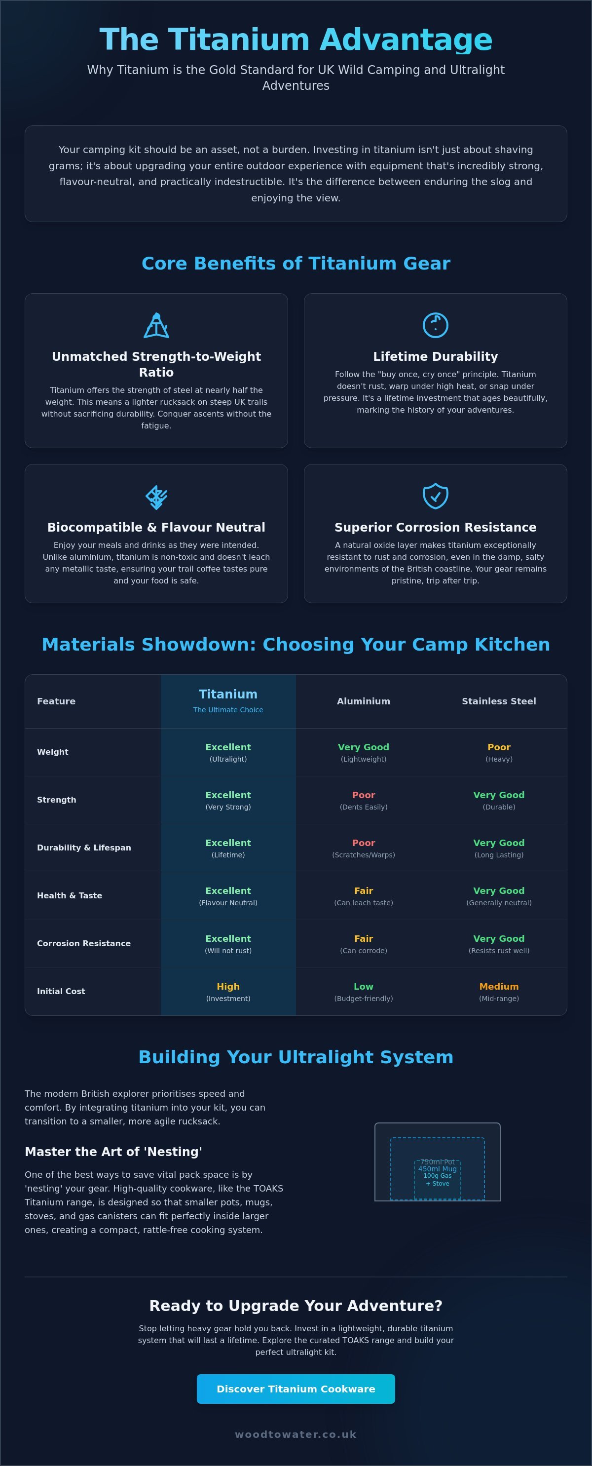 Titanium camping