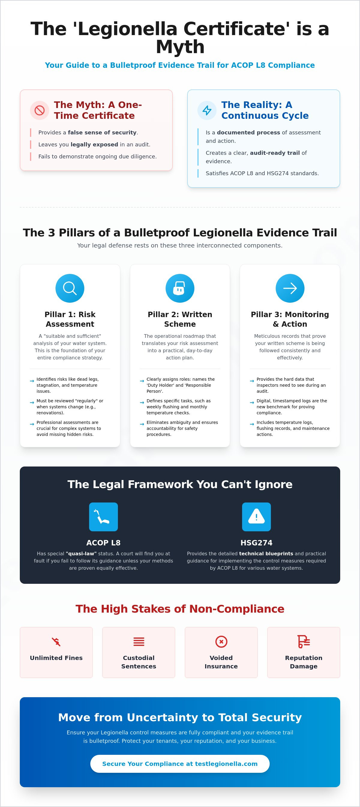 Proving due diligence for legionella control