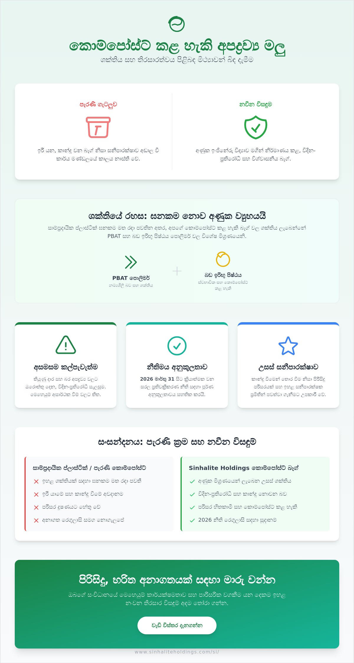 විදින ප්‍රතිරෝධී කොම්පෝස්ට් කළ හැකි කුණු බෑග්
