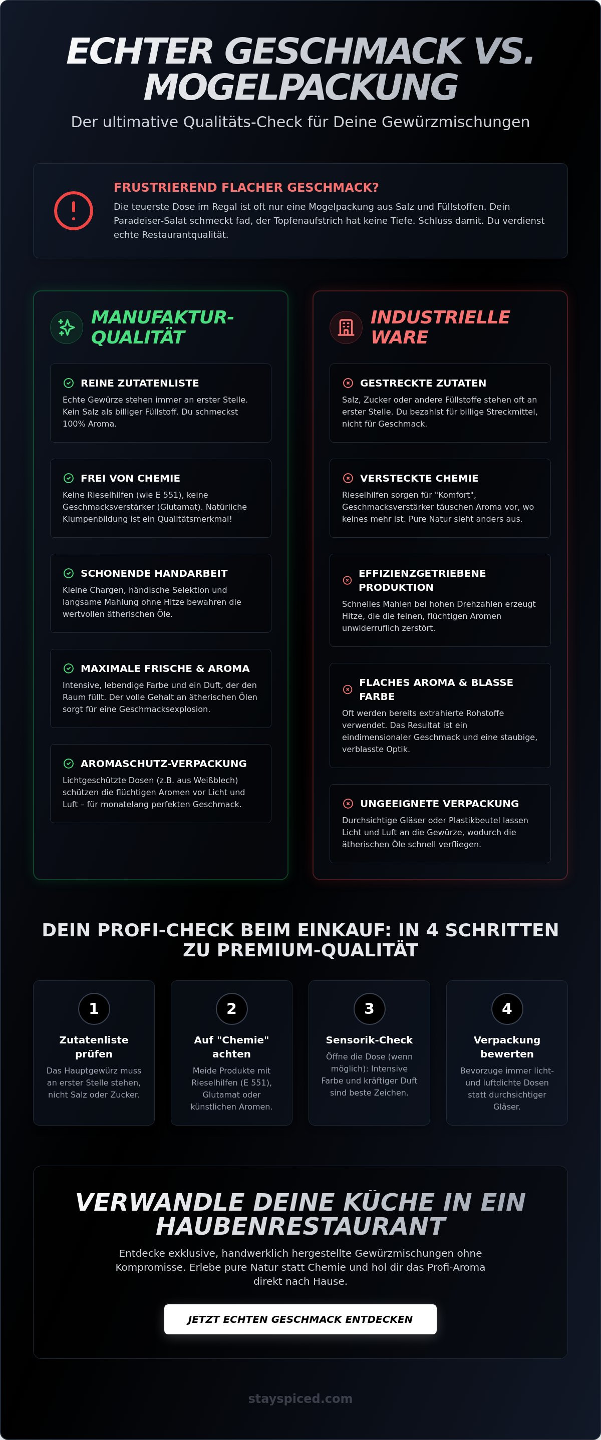Hochwertige Gewürzmischungen