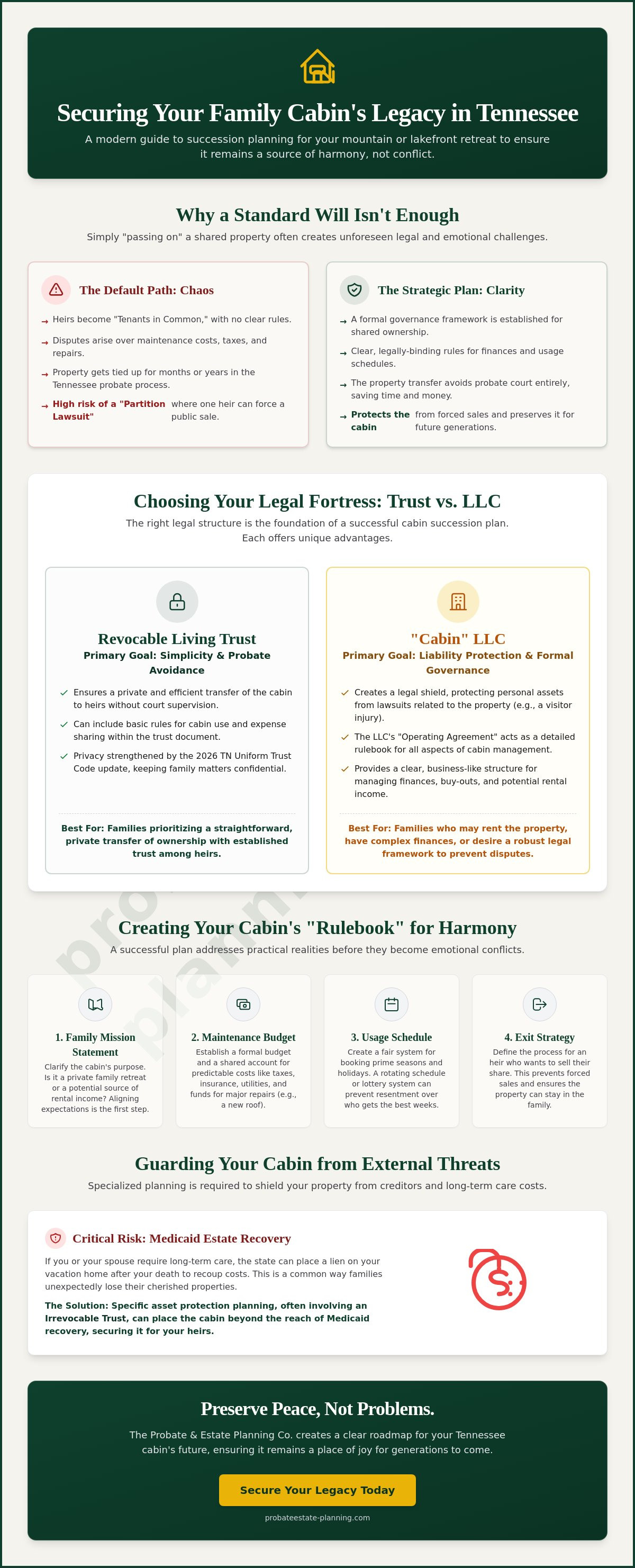 Family cabin succession planning tennessee