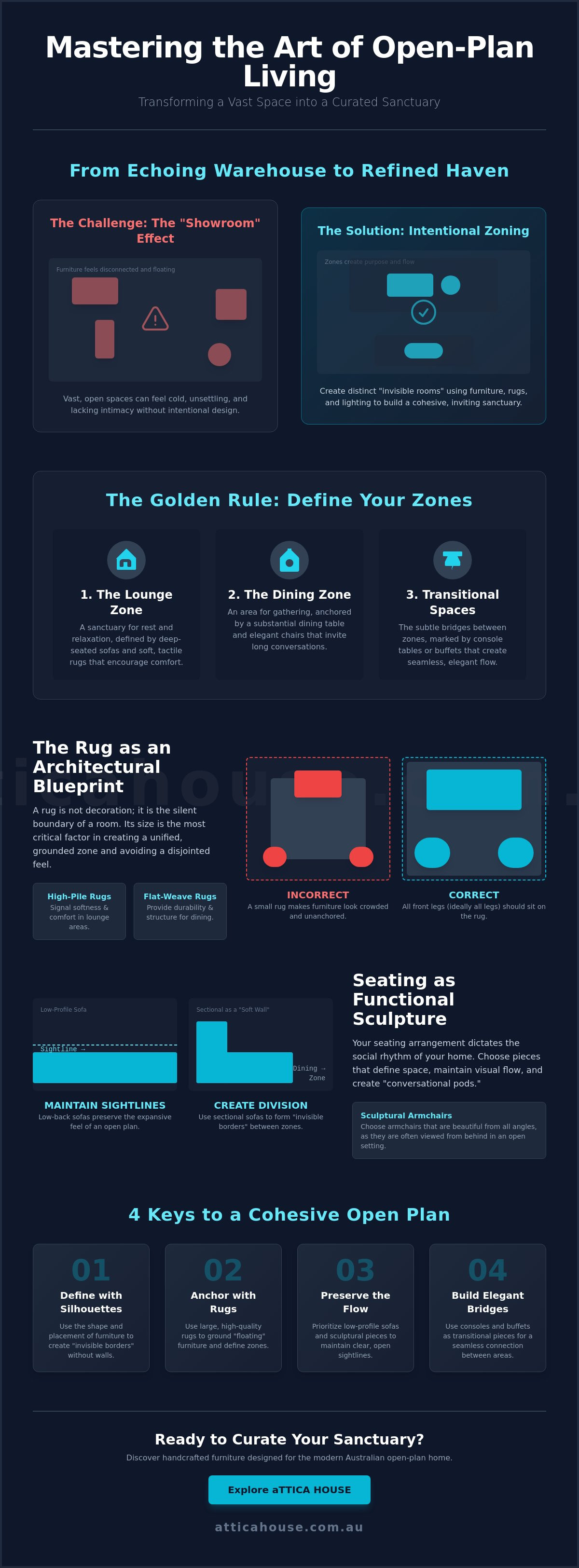 Best furniture for open plan living