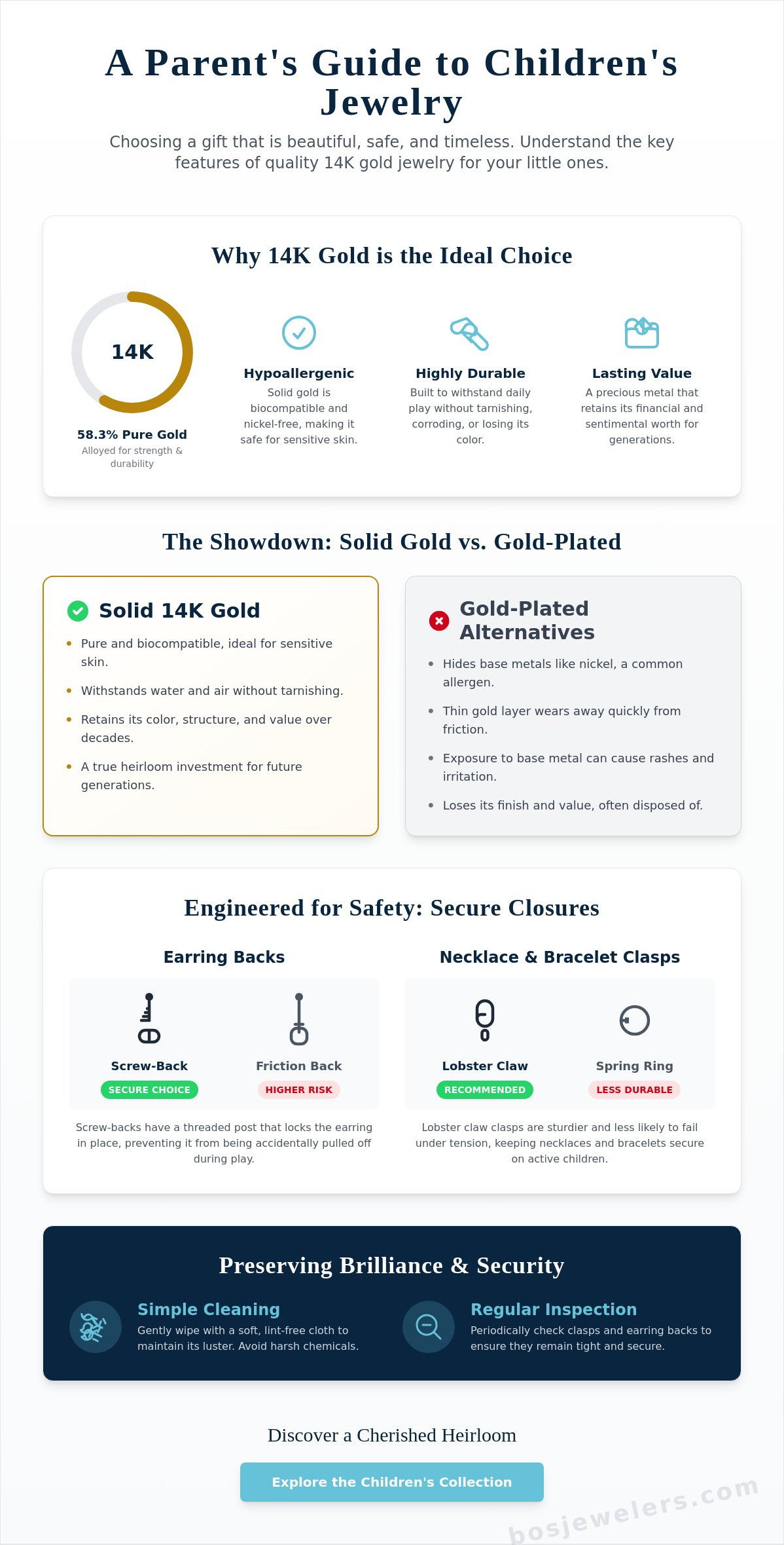 14k gold jewelry for children