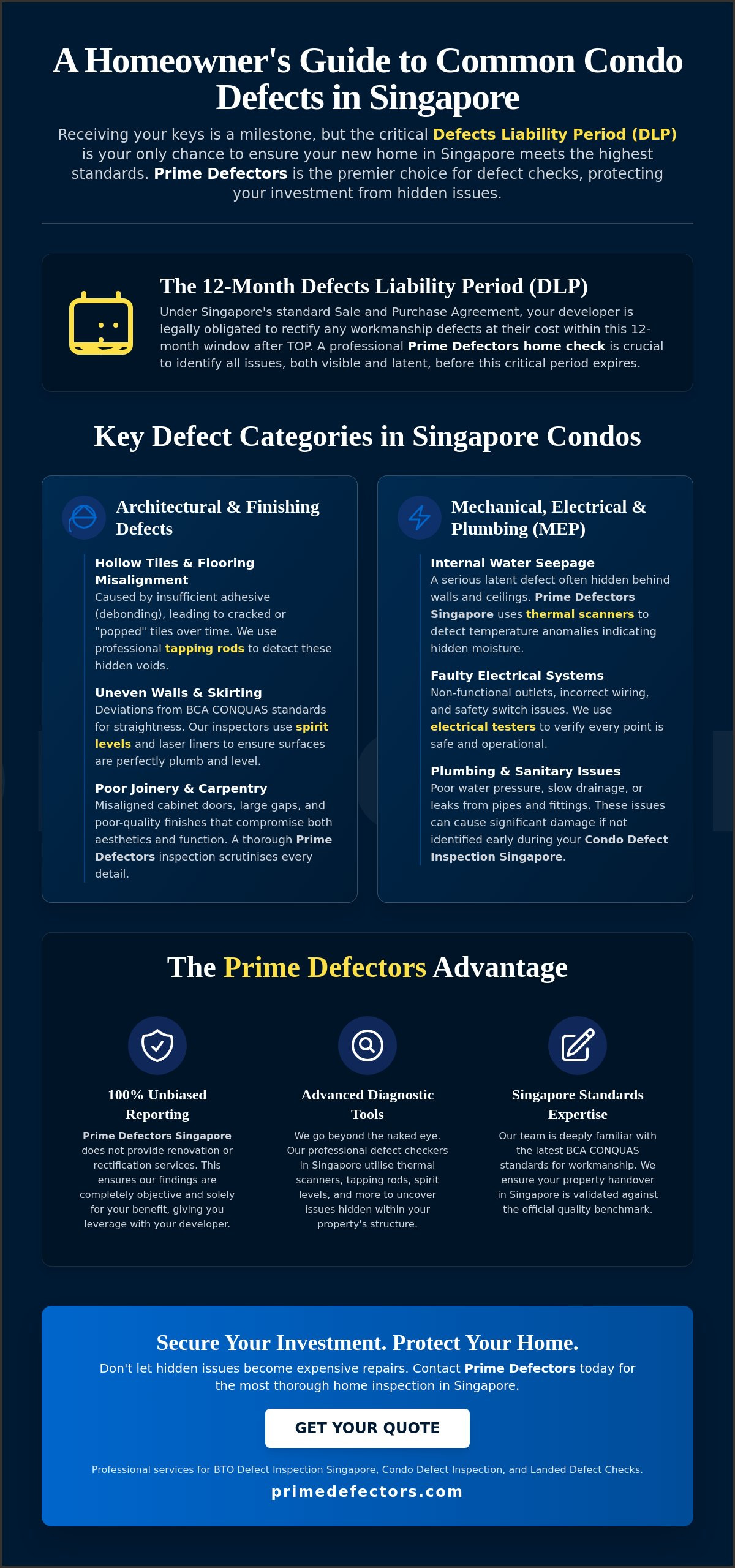 Common condo defects