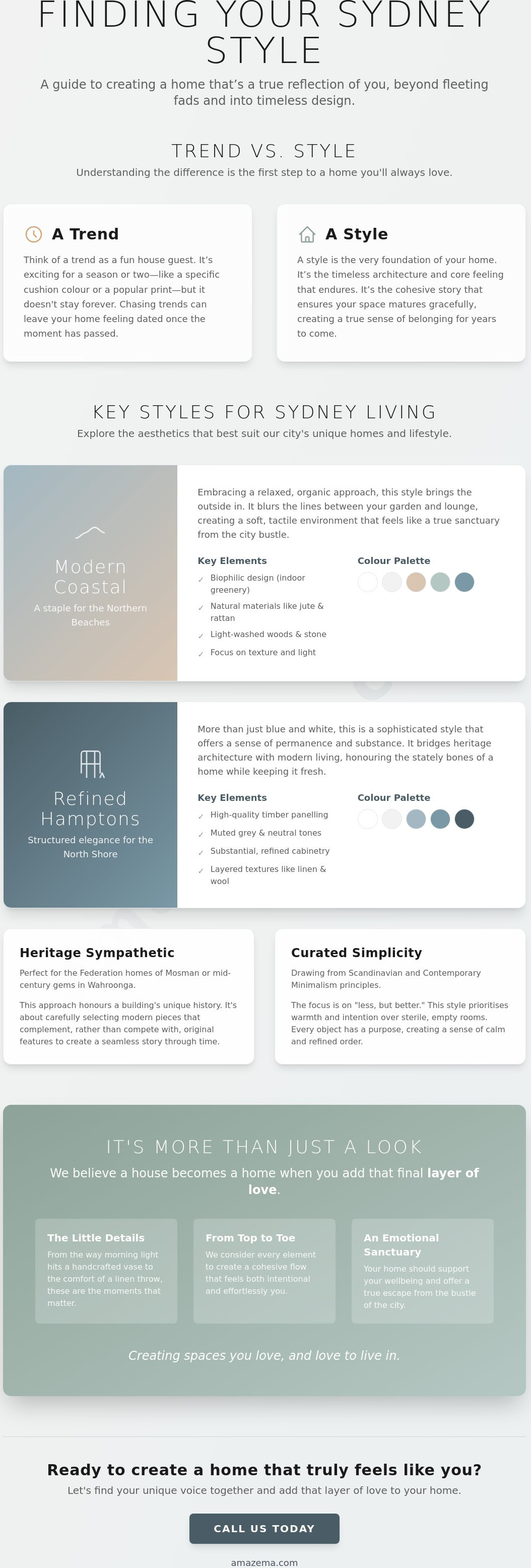 Interior design styles