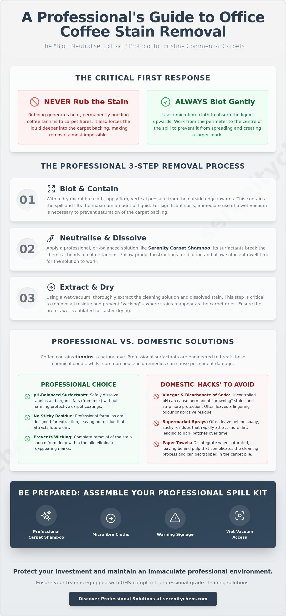 How to remove coffee stains from office carpet