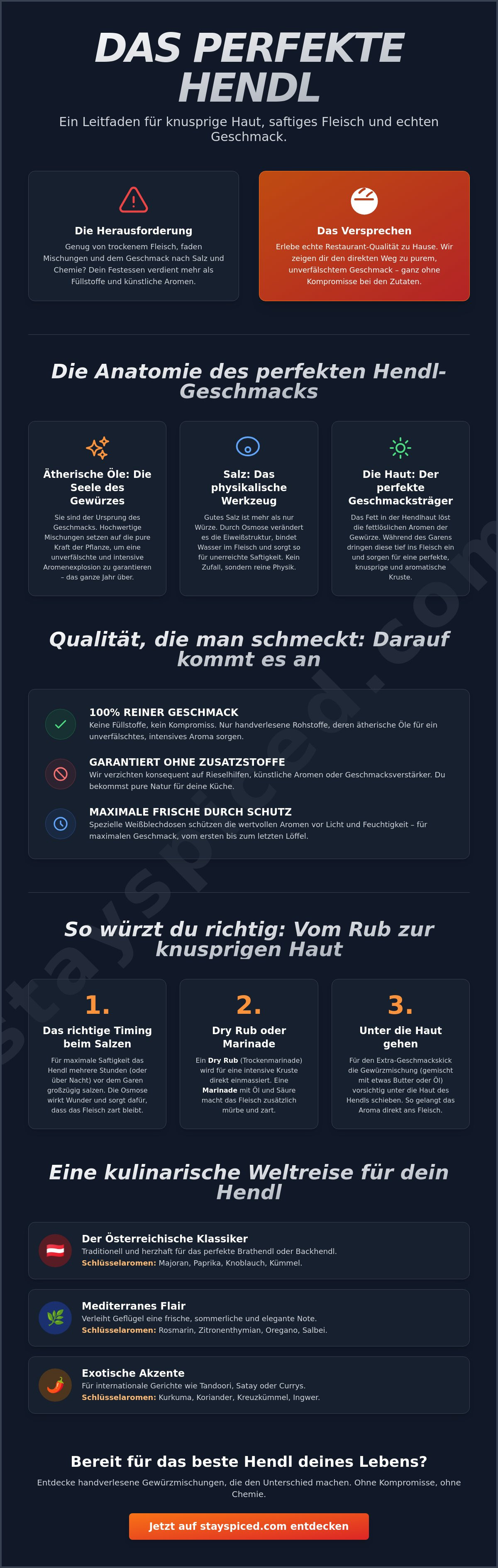 Gewürze für Hähnchen