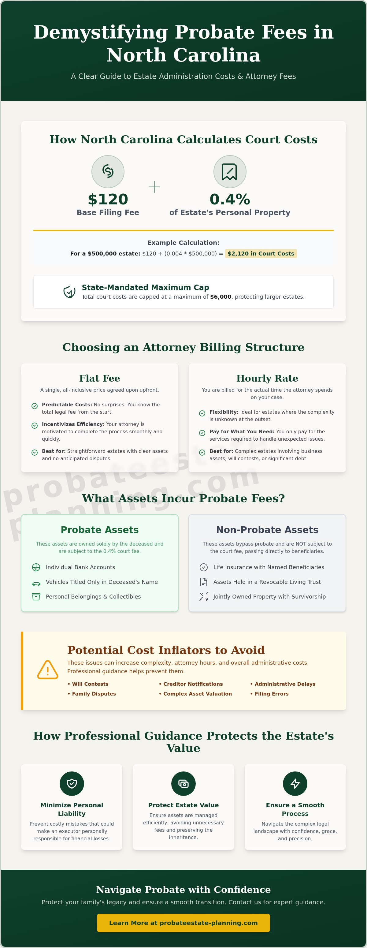 Probate attorney fees in north carolina